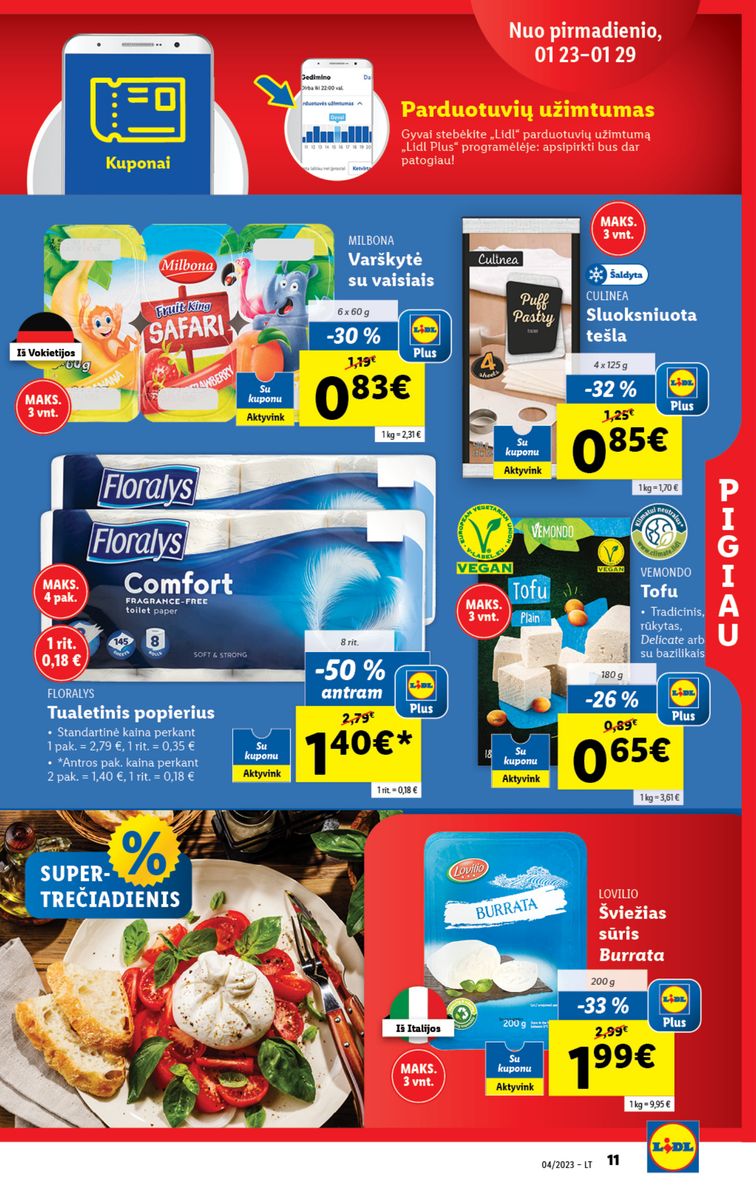 Naujausias LIDL kaininis katalogas 2023.01.23 - 2023.01.29