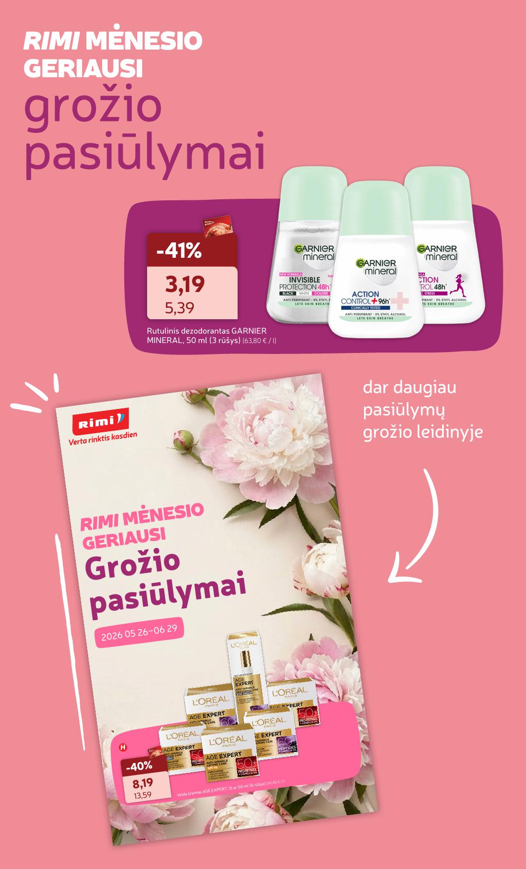 RIMI akcijų ir nuolaidų leidinys Nr.26 2026.06.23  - 2026.06.29