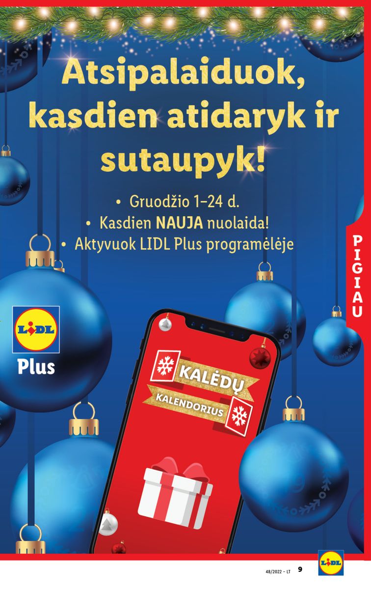 Naujausias LIDL kaininis katalogas 2022.11.28 - 2022.12.04