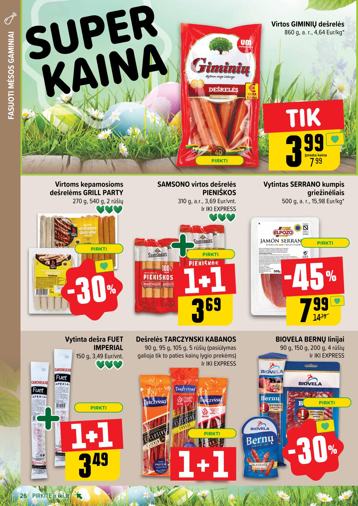 Naujausias IKI kaininis katalogas 2025.04.14 - 2025.04.19