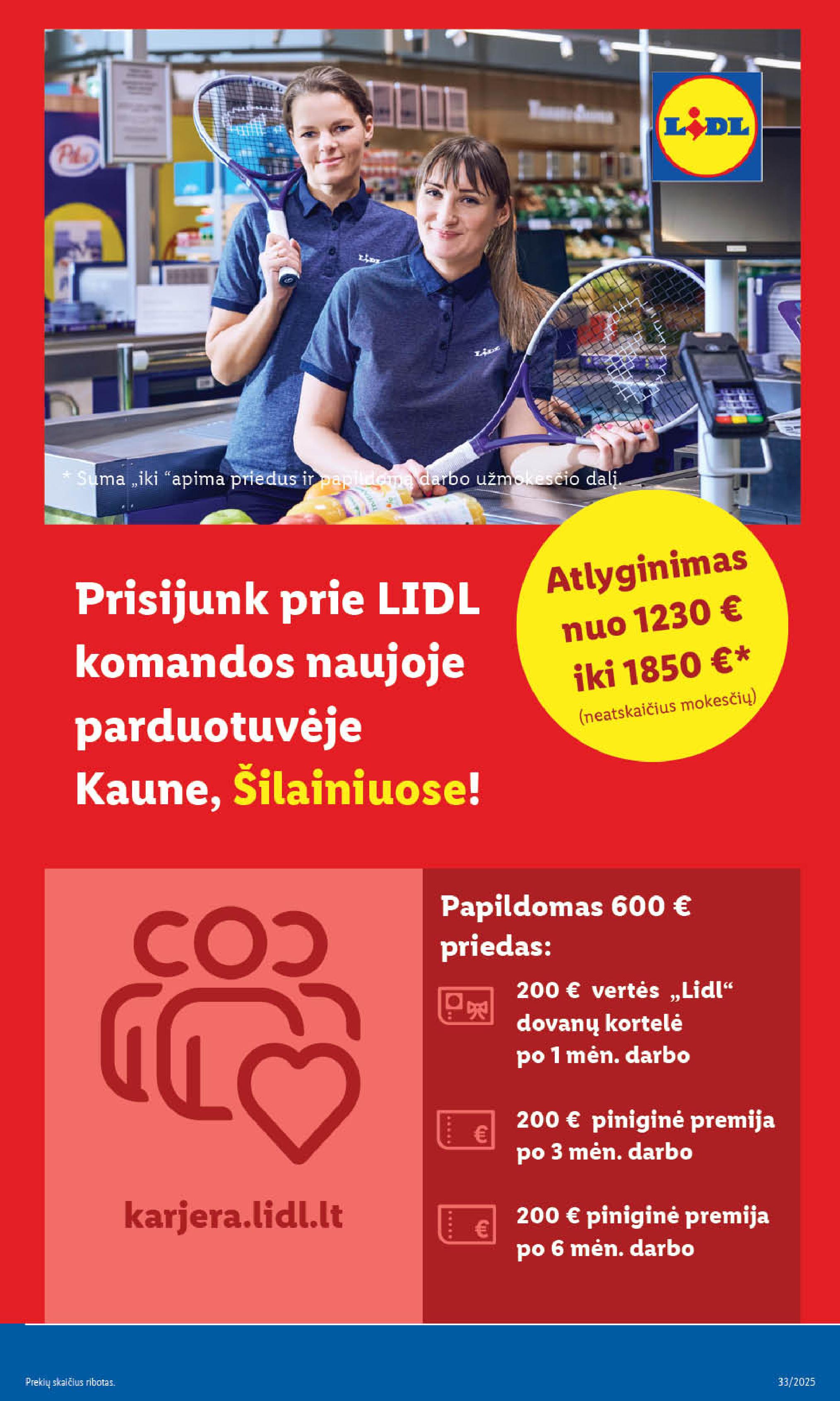 Naujausias LIDL kaininis katalogas 2025.08.11 - 2025.08.17