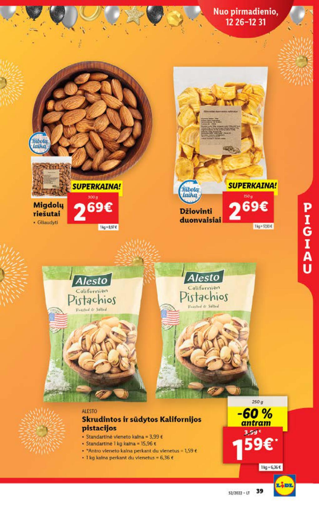 Naujausias LIDL kaininis katalogas 2022.12.26 - 2023.01.01