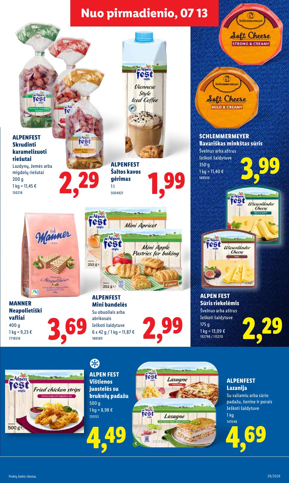 Naujausias LIDL kaininis katalogas 2026.07.13 - 2026.07.19