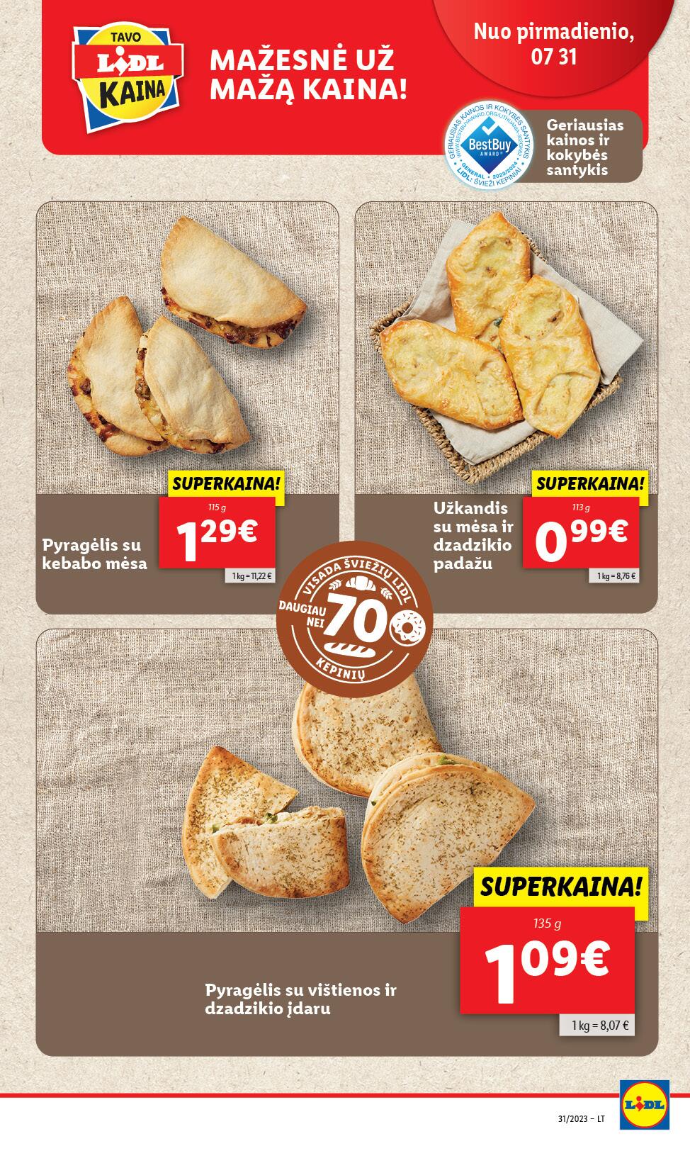 Naujausias LIDL kaininis katalogas 2023.07.31 - 2023.08.06