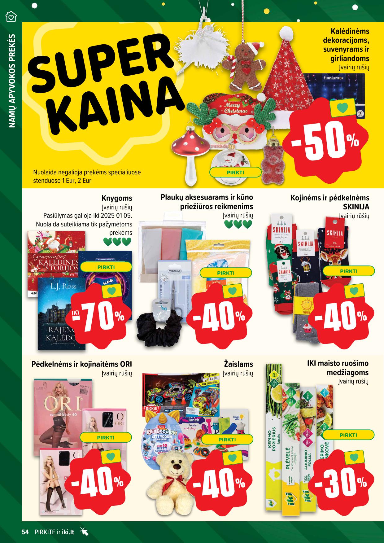 Naujausias IKI kaininis katalogas 2024.12.09 - 2024.12.15