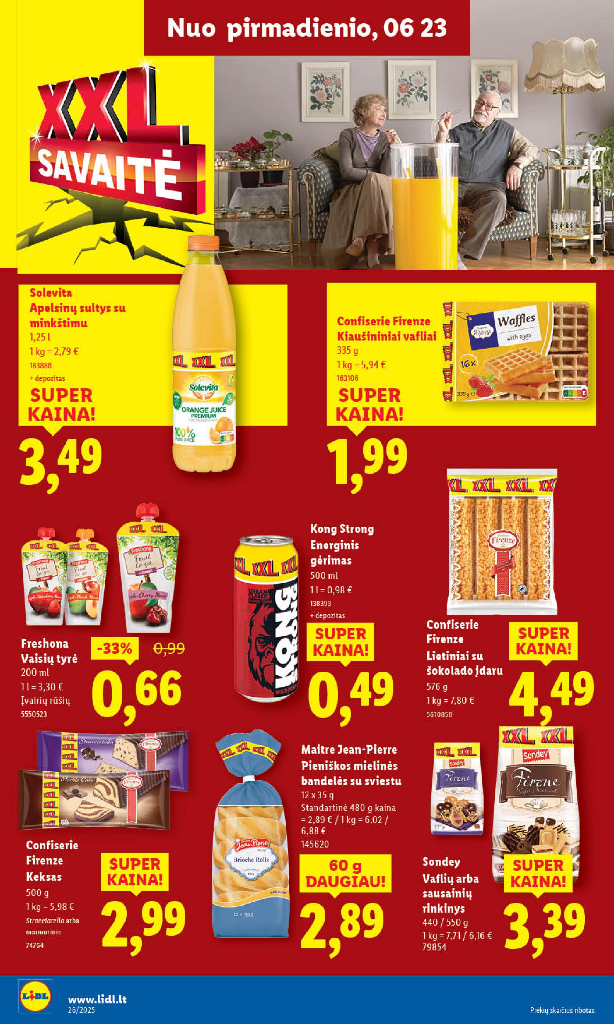 Naujausias LIDL kaininis katalogas 2025.06.23 - 2025.06.29