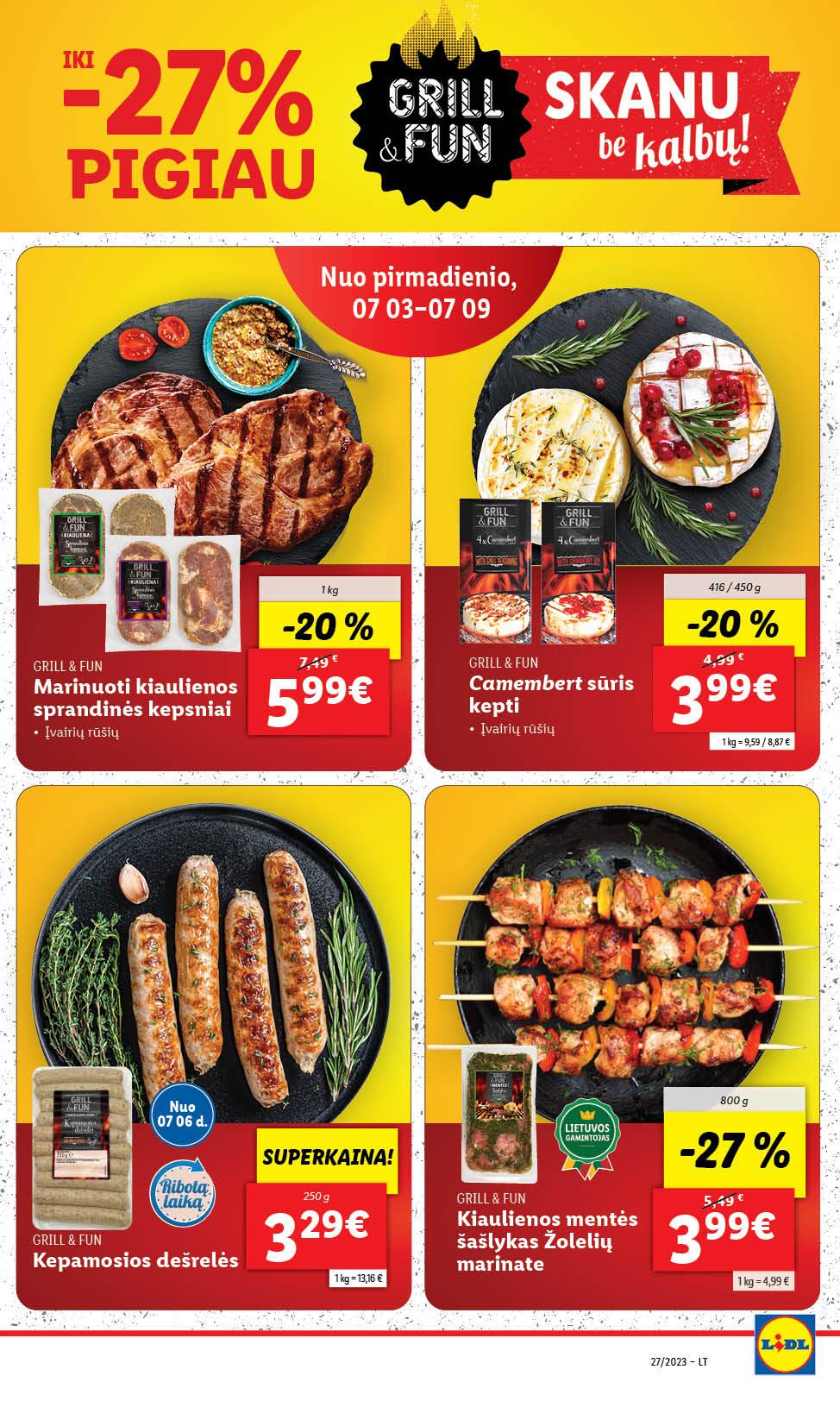 Naujausias LIDL kaininis katalogas 2023.07.03 - 2023.07.09
