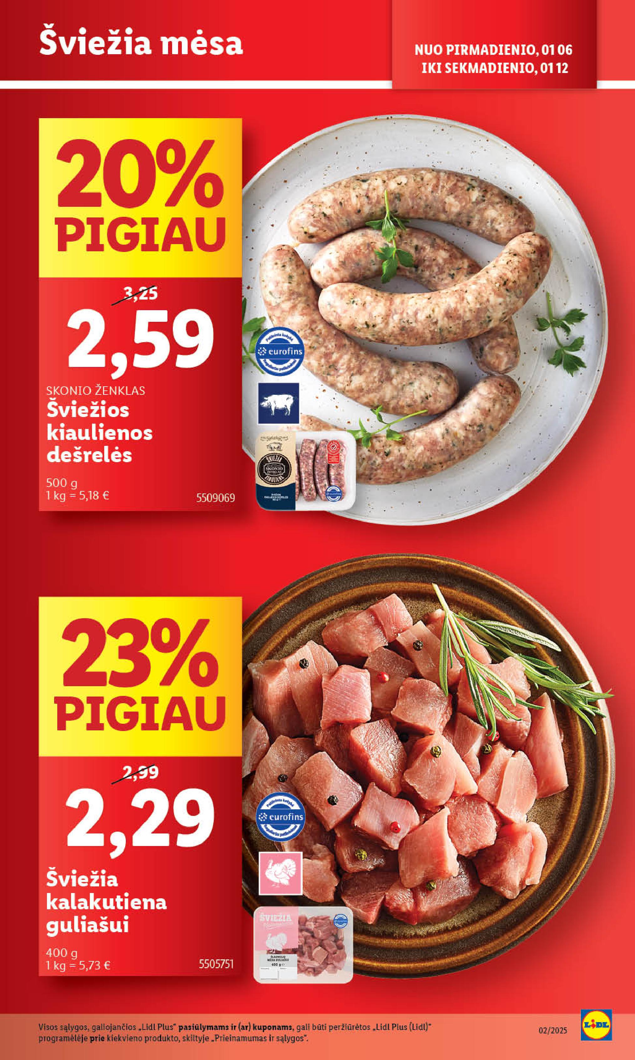 Naujausias LIDL kaininis katalogas 2025.01.06 - 2025.01.12