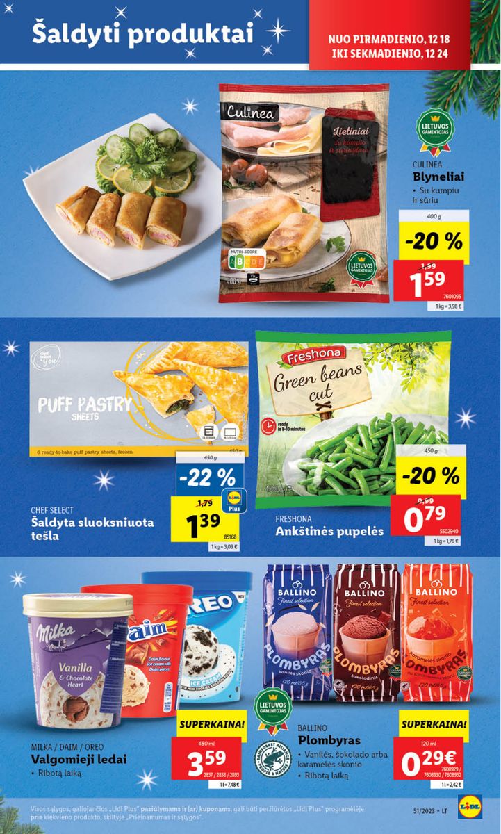 Naujausias LIDL kaininis katalogas 2023.12.18 - 2023.12.24