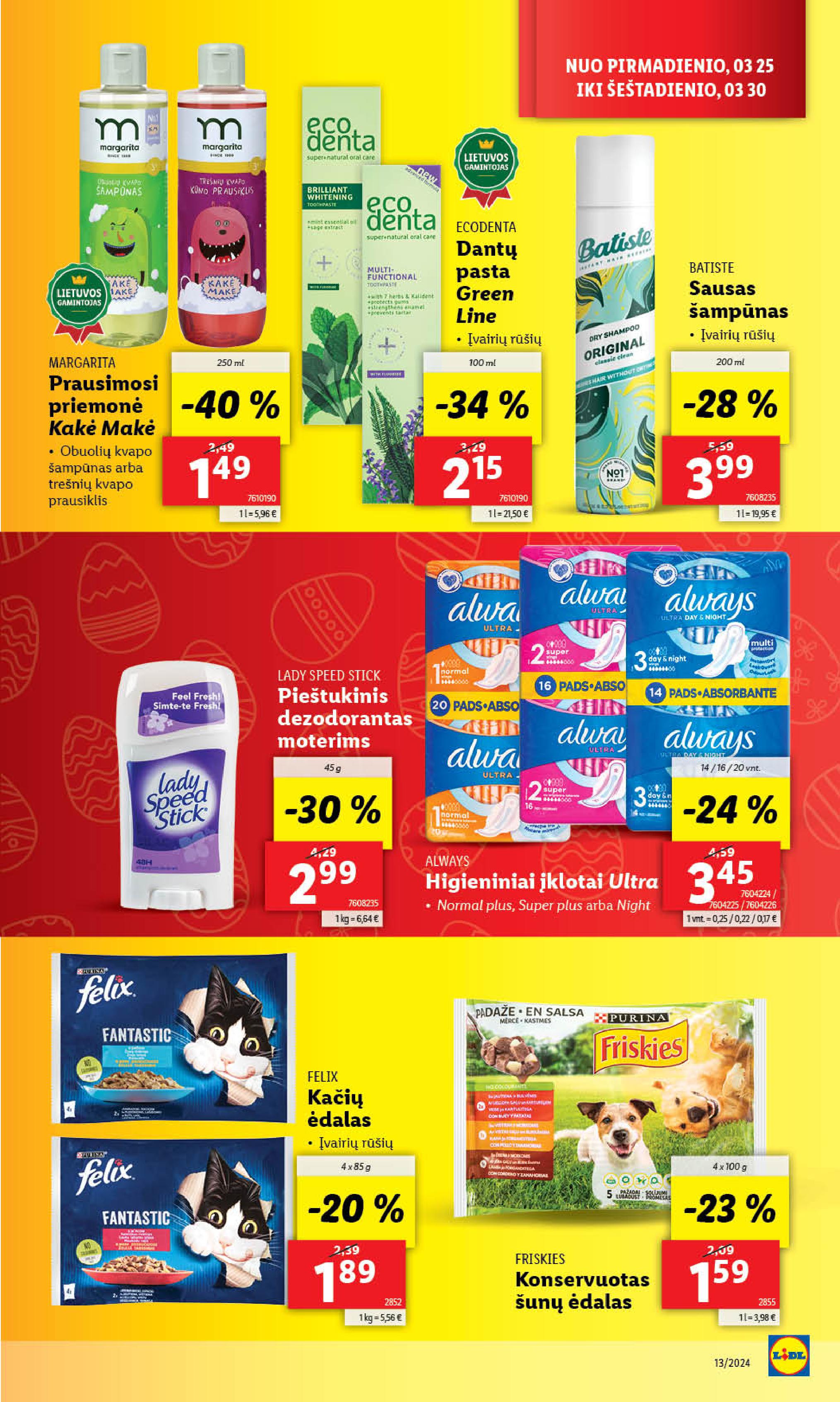 Naujausias LIDL kaininis katalogas 2024.03.25 - 2024.03.30