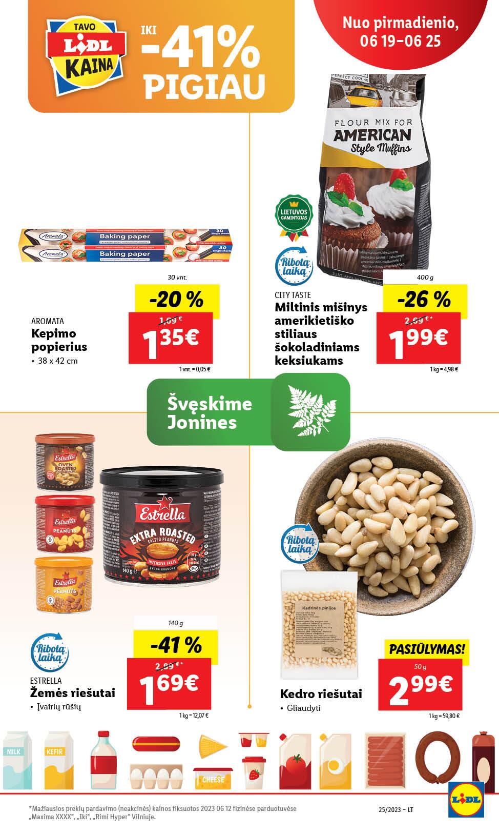 Naujausias LIDL kaininis katalogas 2023.06.19 - 2023.06.25