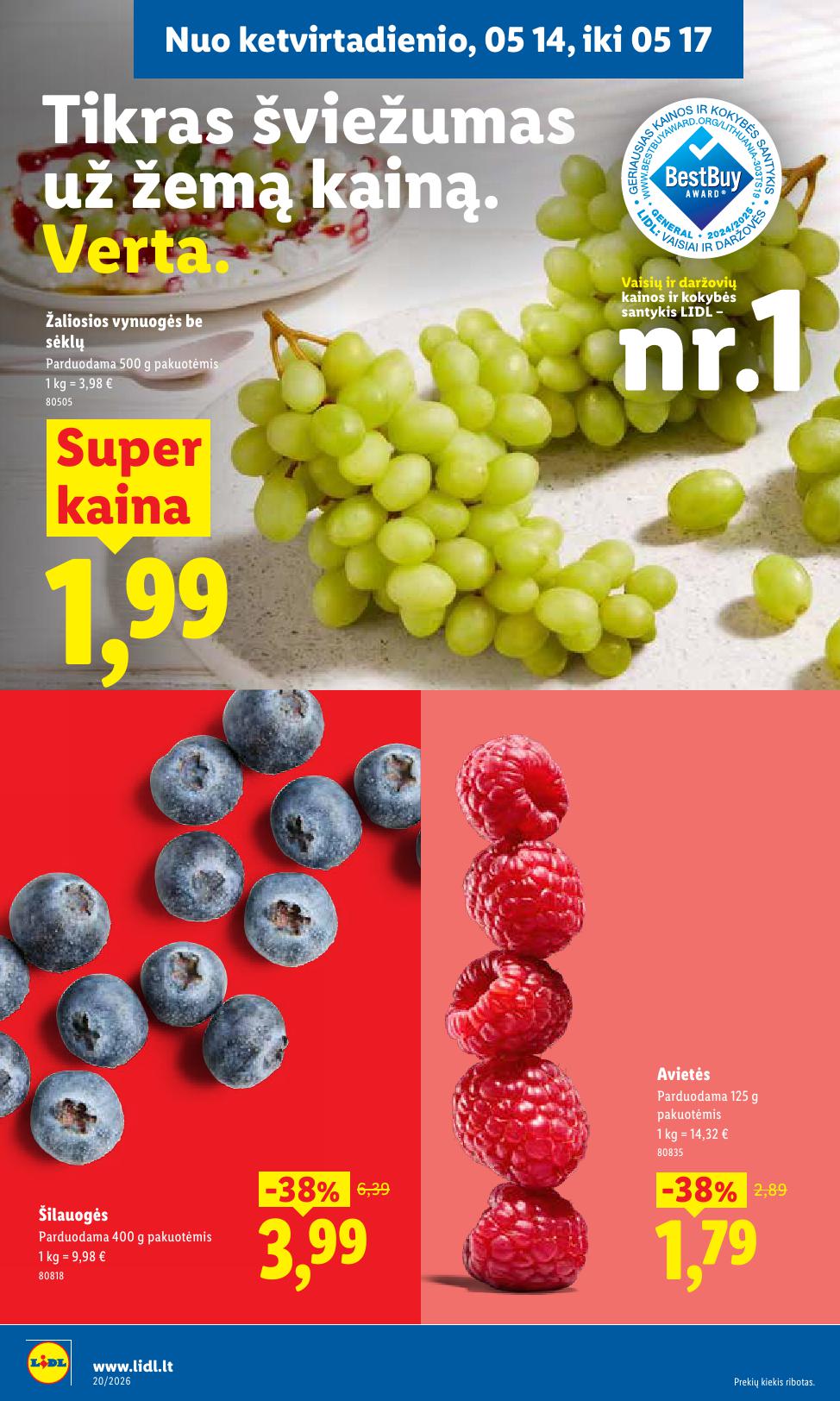 LIDL akcijų ir nuolaidų leidinys 2026.05.11 - 2026.05.17