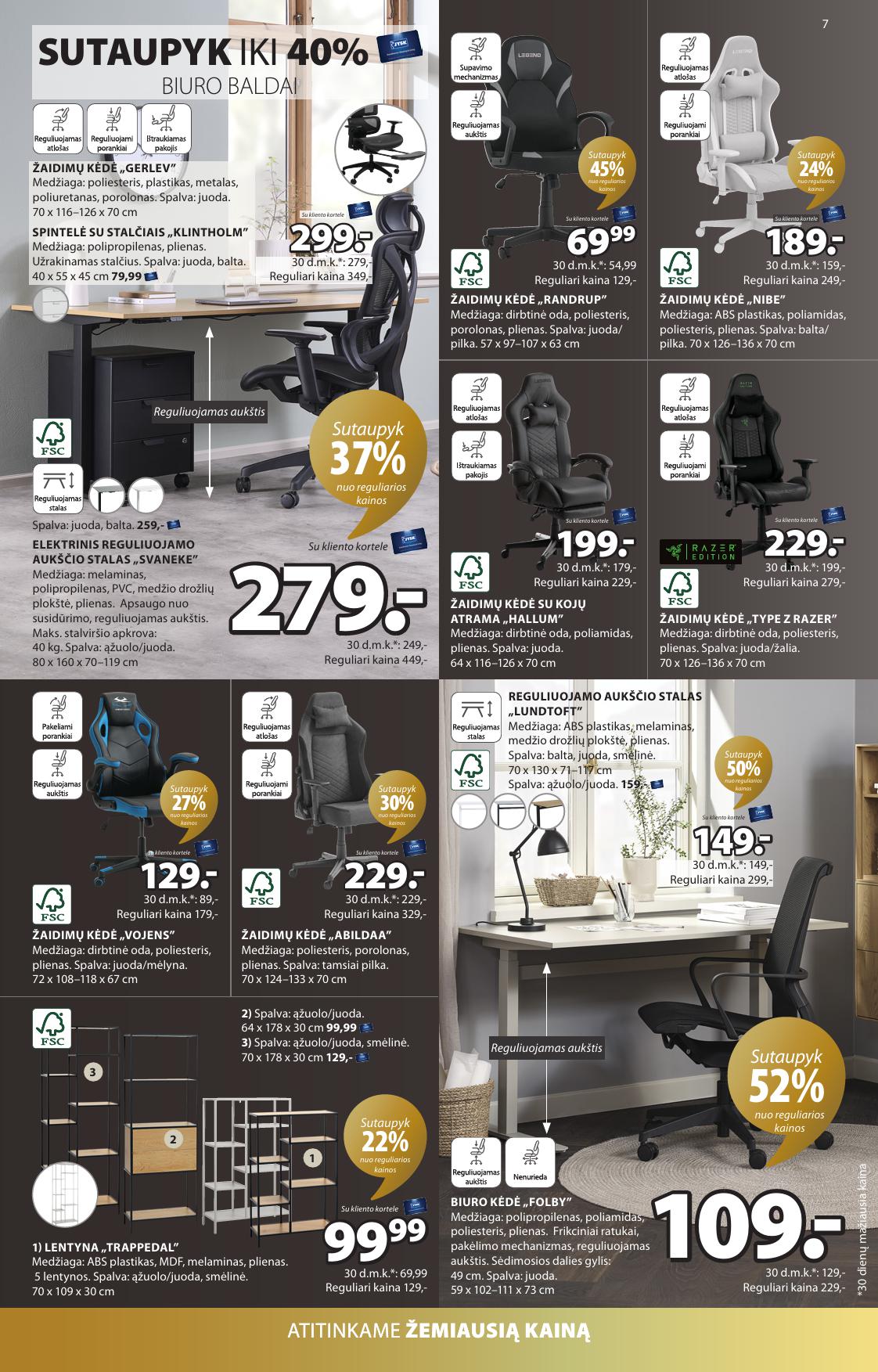 JYSK akcijų ir nuolaidų leidinys galioja 2026.10.13 - 2026.11.02