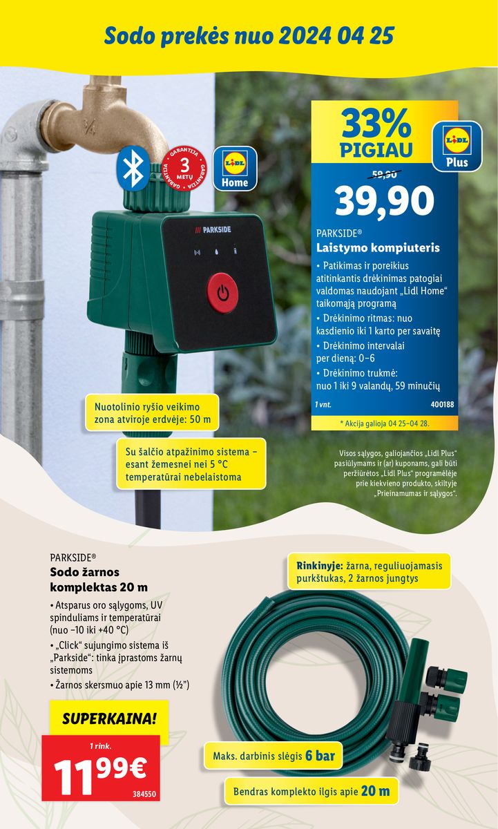 LIDL SODO PREKIŲ KATALOGAS "Visi į sodą"