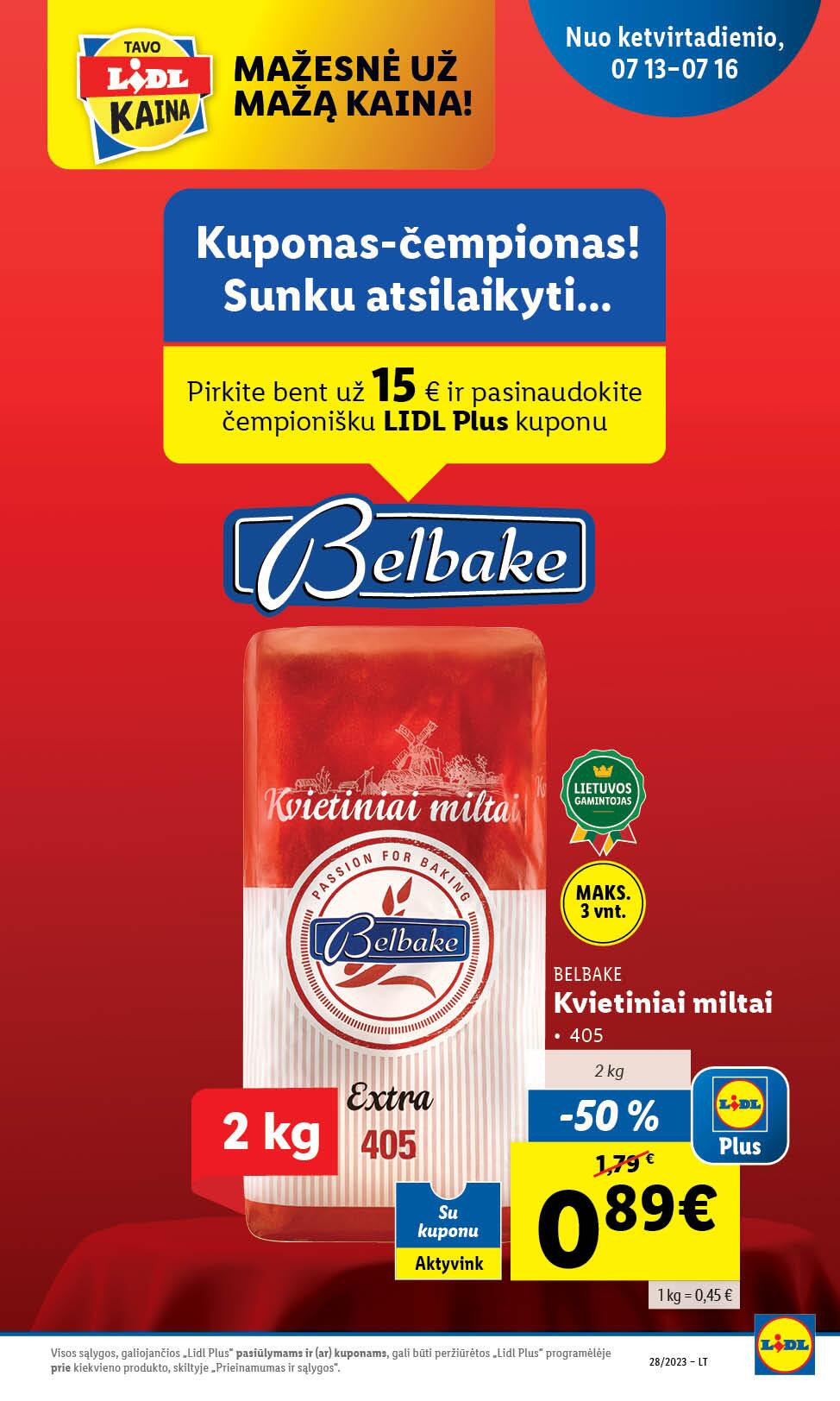 Naujausias LIDL kaininis katalogas 2023.07.10 - 2023.07.16