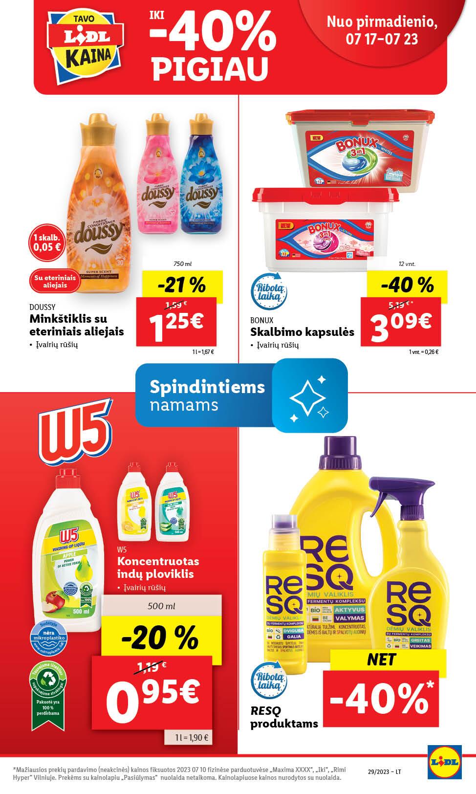 Naujausias LIDL kaininis katalogas 2023.07.17 - 2023.07.23