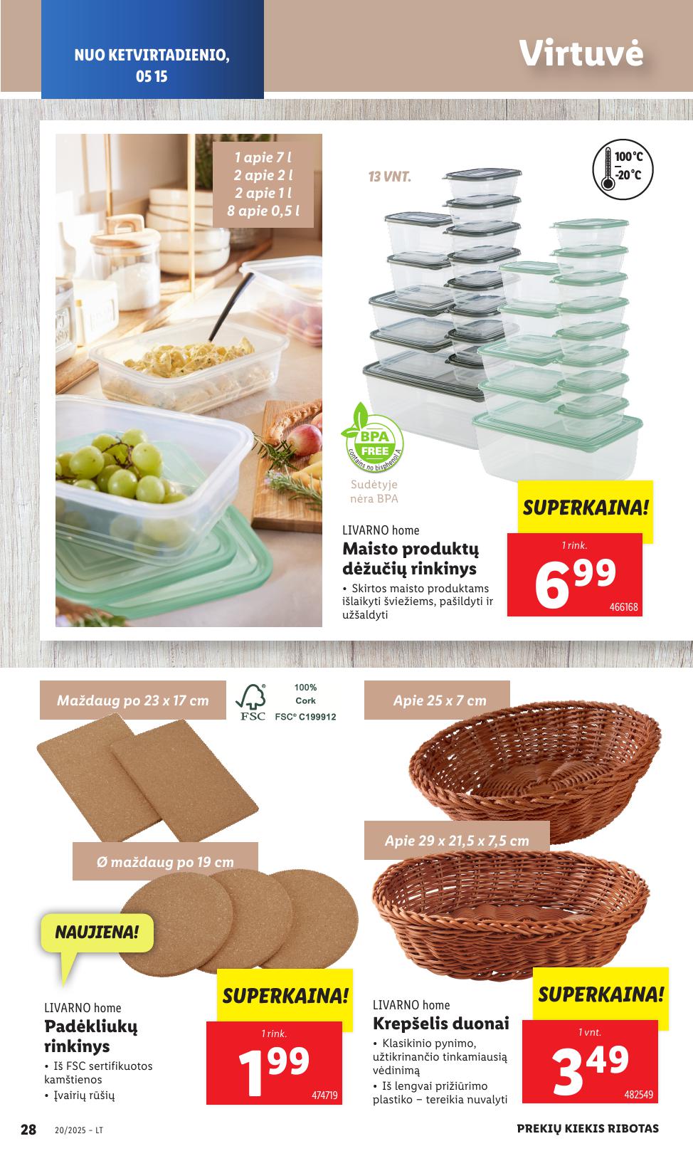 LIDL ne maisto prekių leidinys 2025.05.12 - 2025.05.18