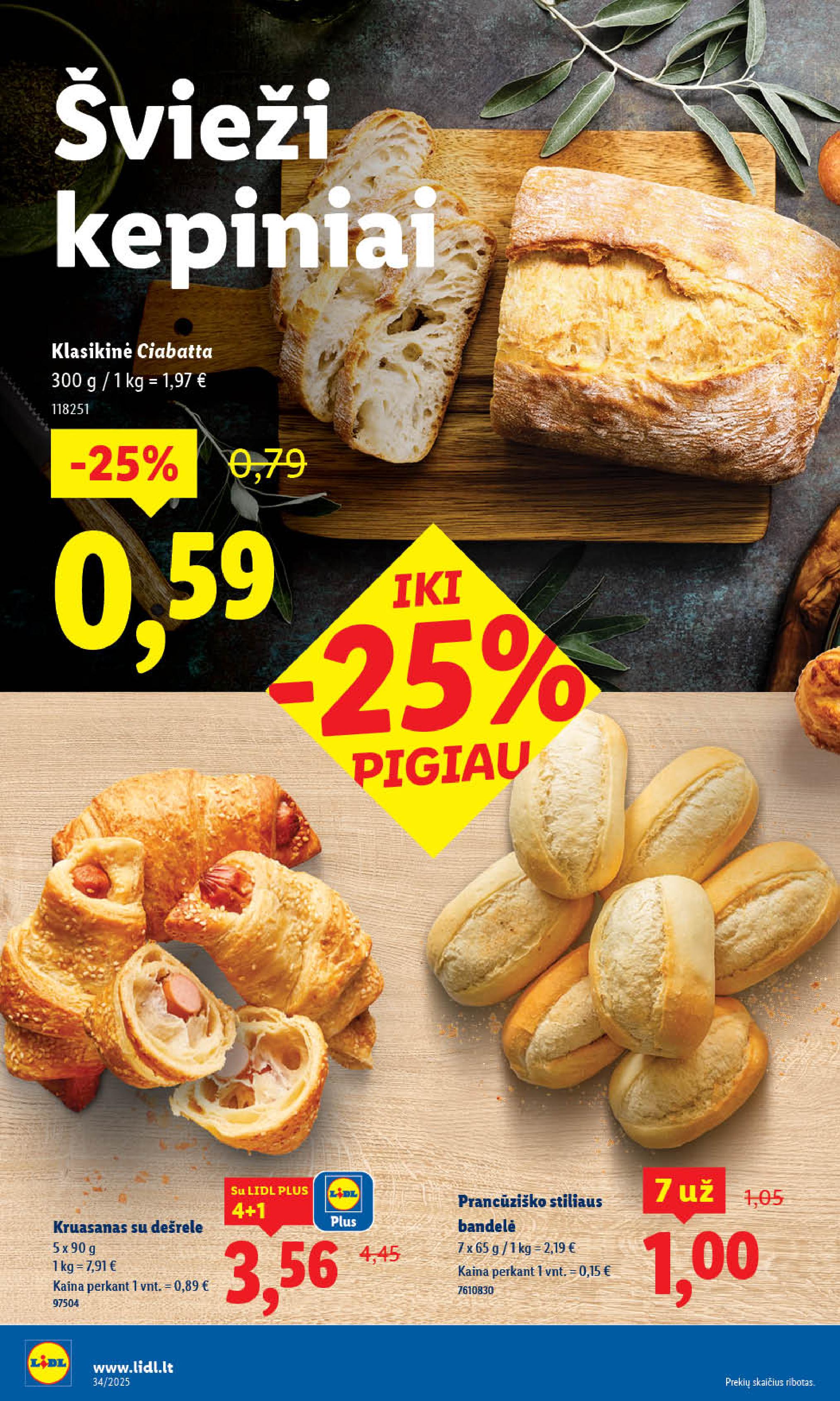 Naujausias LIDL kaininis katalogas 2025.08.18 - 2025.08.24