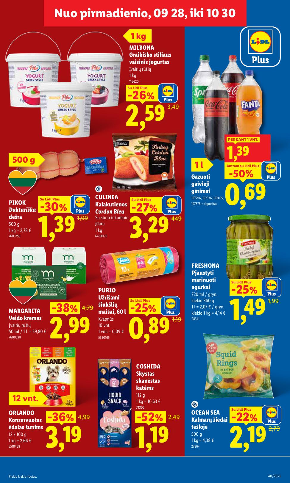 Naujausias LIDL kaininis katalogas 2026.09.28 - 2026.10.04