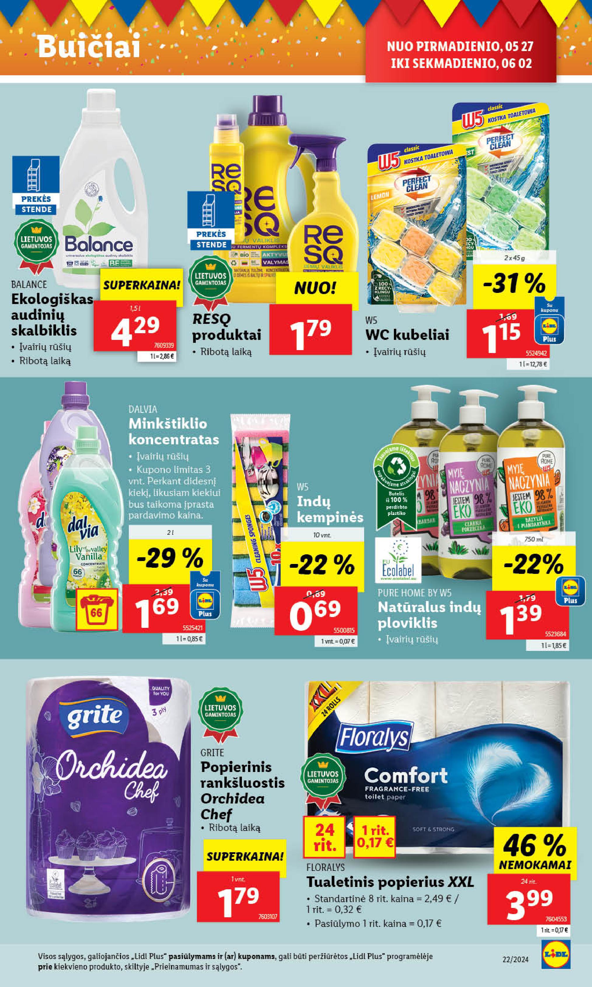 Naujausias LIDL kaininis katalogas 2024.05.27 - 2024.06.02