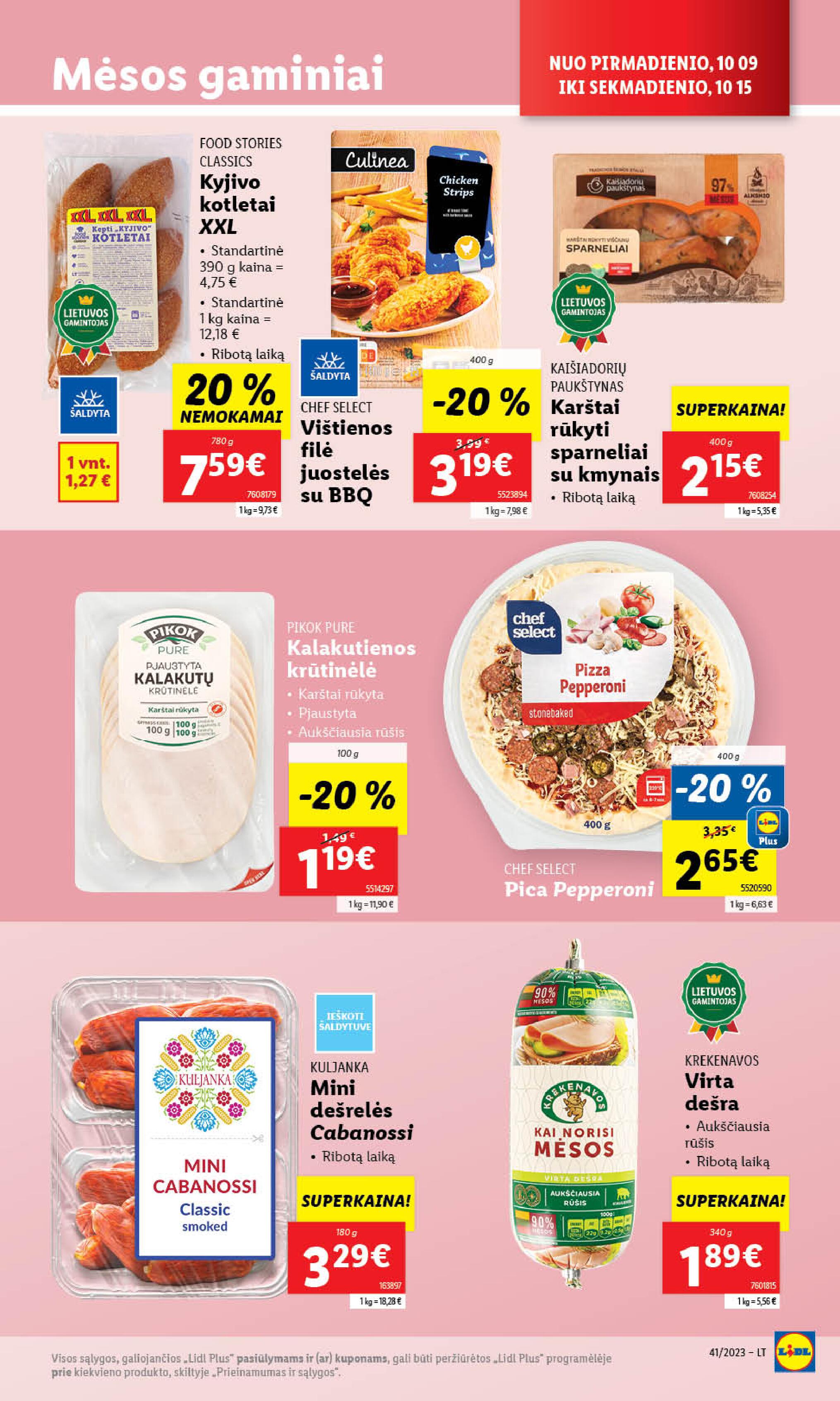 Naujausias LIDL kaininis katalogas 2023.10.09 - 2023.10.15