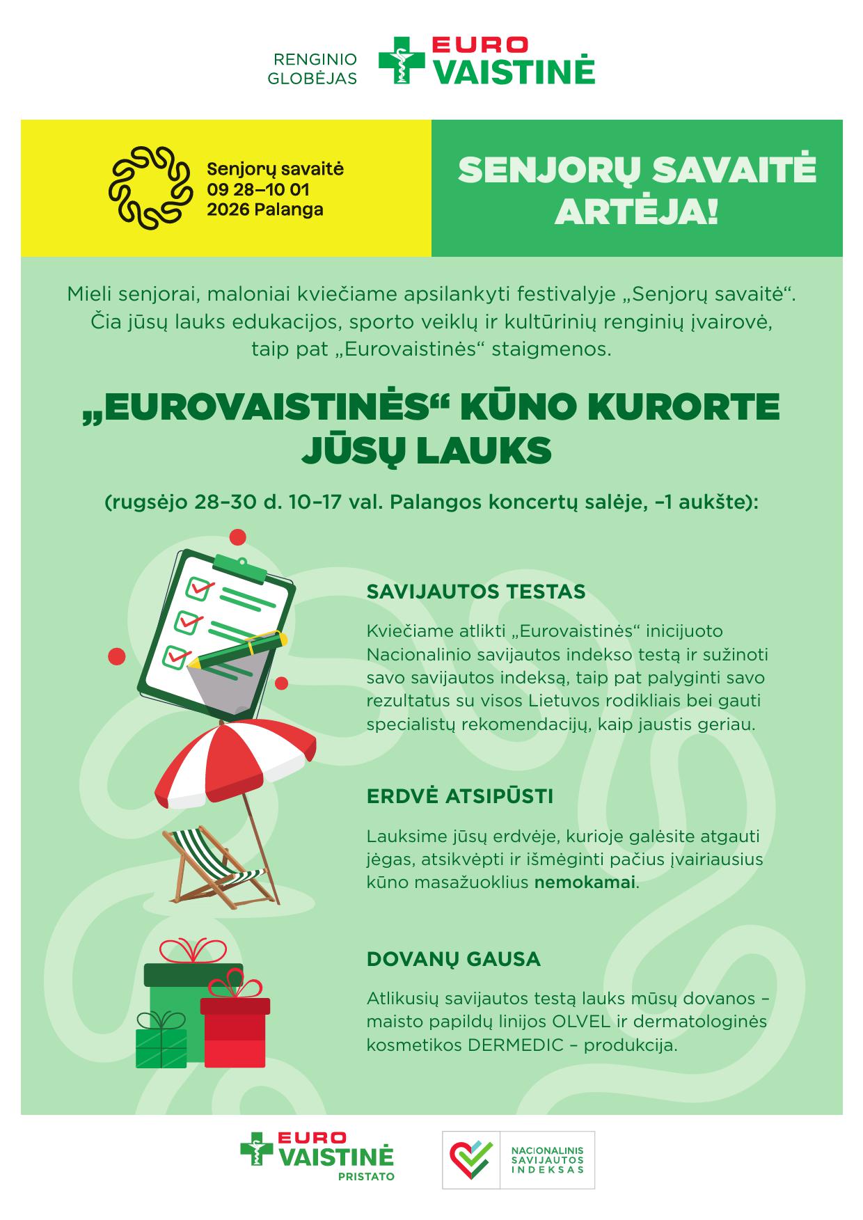 EUROVAISTINĖ akcijų ir nuolaidų leidinys 2026.09.01 - 2026.09.30