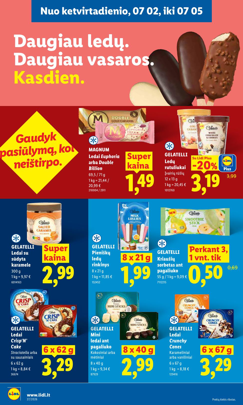 Naujausias LIDL kaininis katalogas 2026.06.29 - 2026.07.05