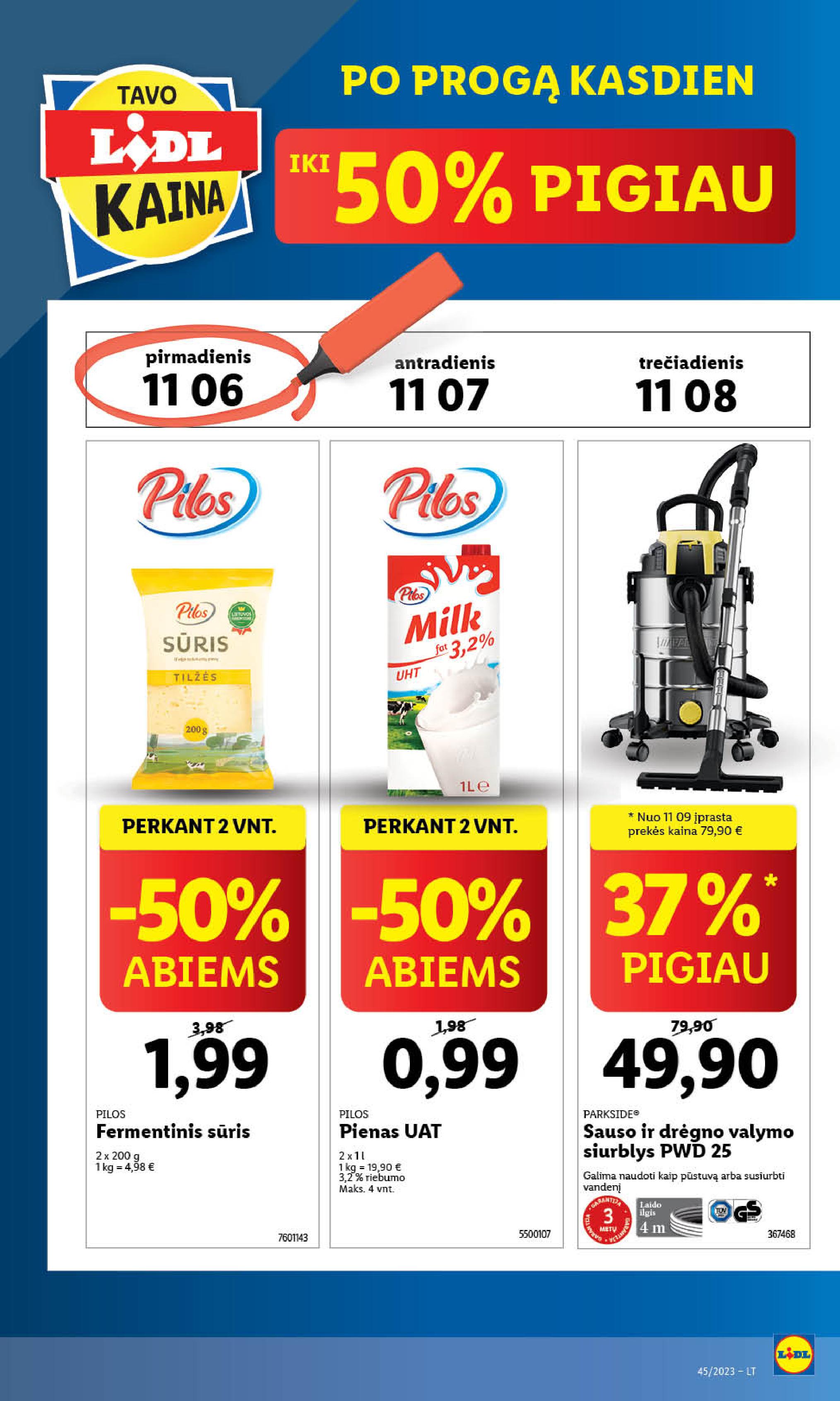 Naujausias LIDL kaininis katalogas 2023.11.06 - 2023.11.12
