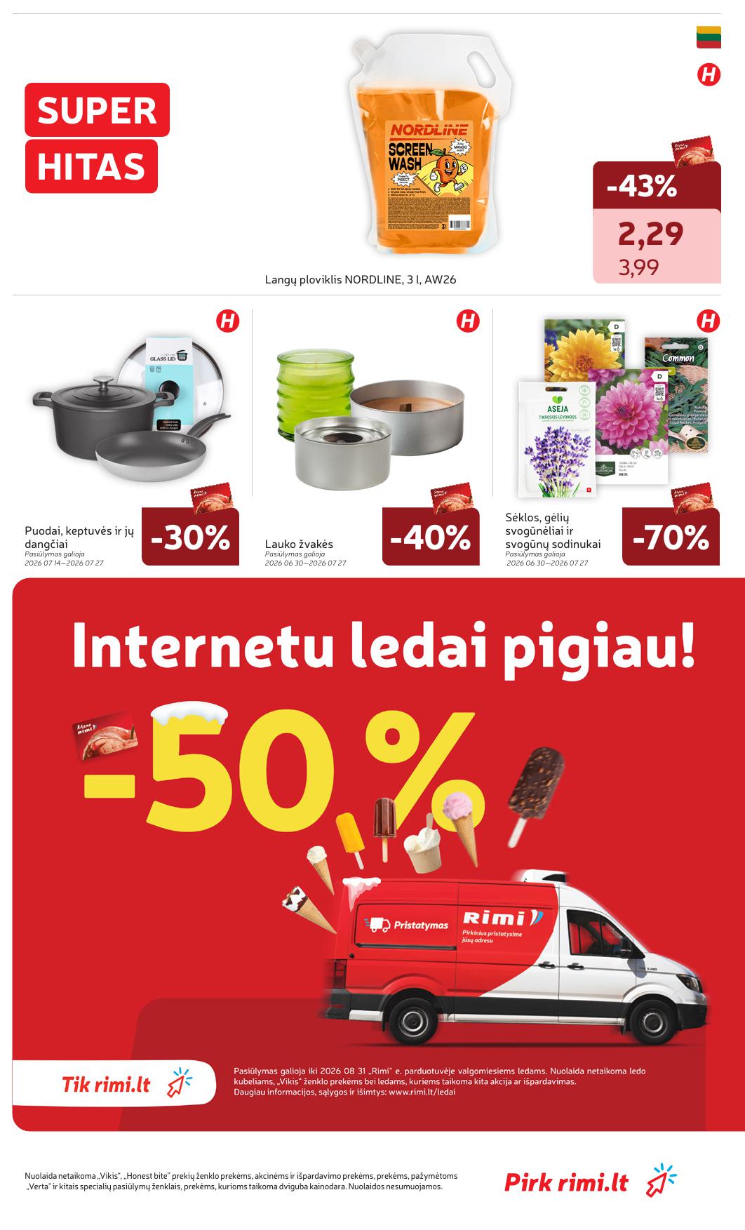 Naujausias RIMI kaininis katalogas 2026.07.14 - 2026.07.20