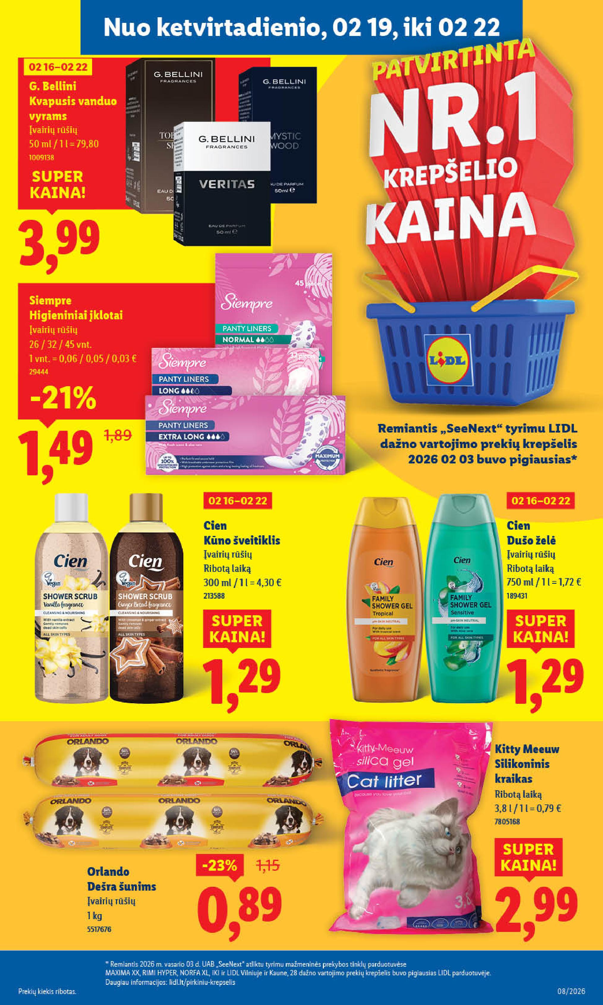 Naujausias LIDL kaininis katalogas 2026.02.16 - 2026.02.22