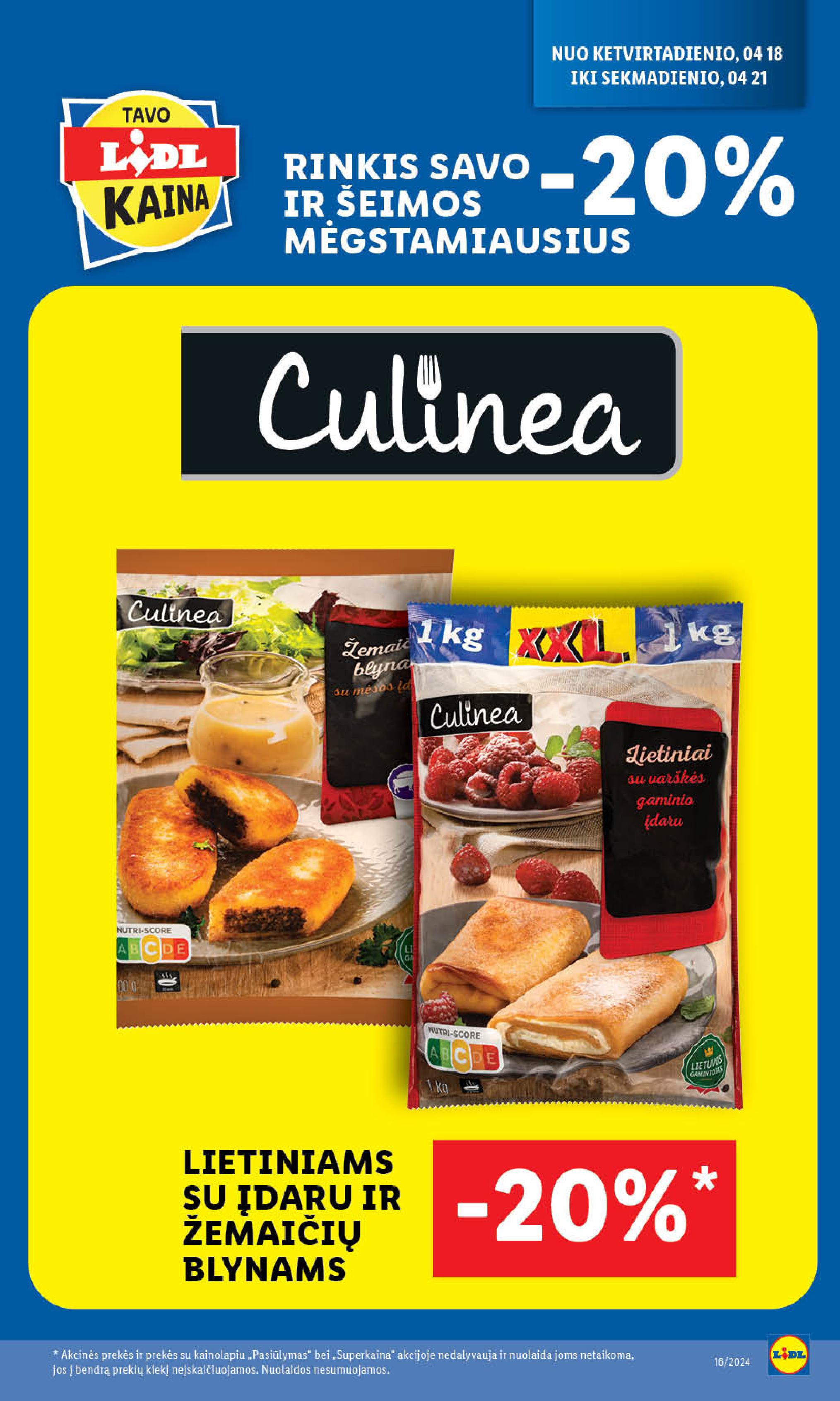 Naujausias LIDL kaininis katalogas 2024.04.15 - 2024.04.21