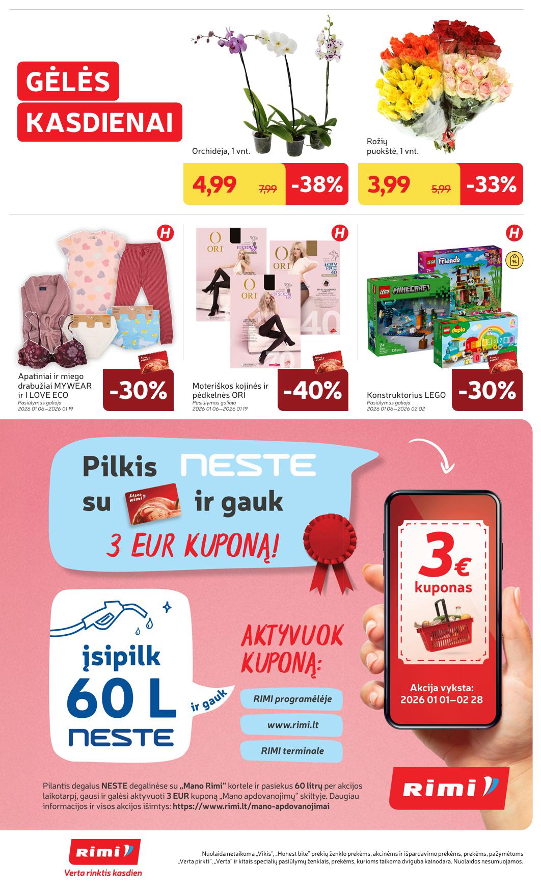 Naujausias RIMI kaininis katalogas 2026.01.13 - 2026.01.19