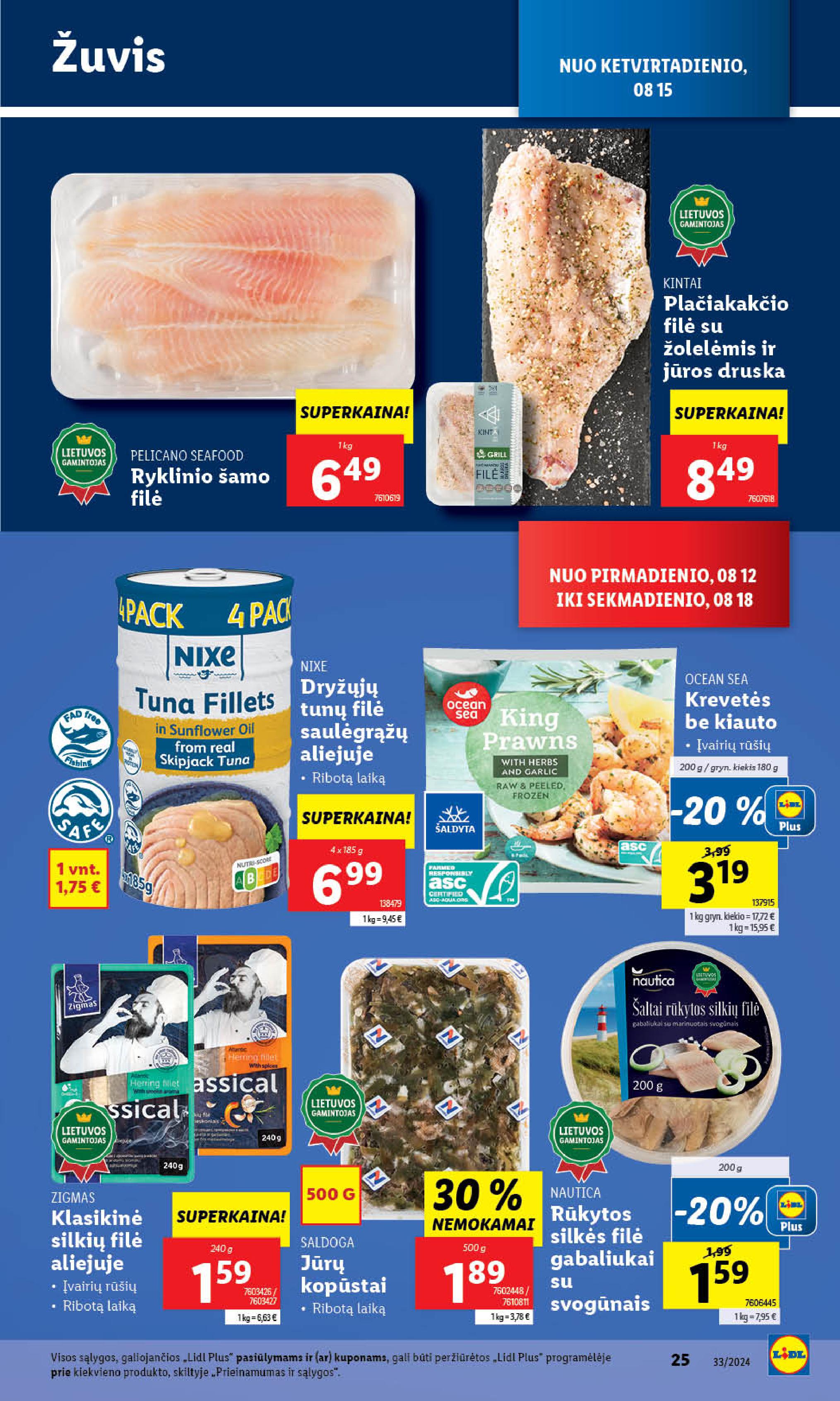 Naujausias LIDL kaininis katalogas 2024.08.12 - 2024.08.18