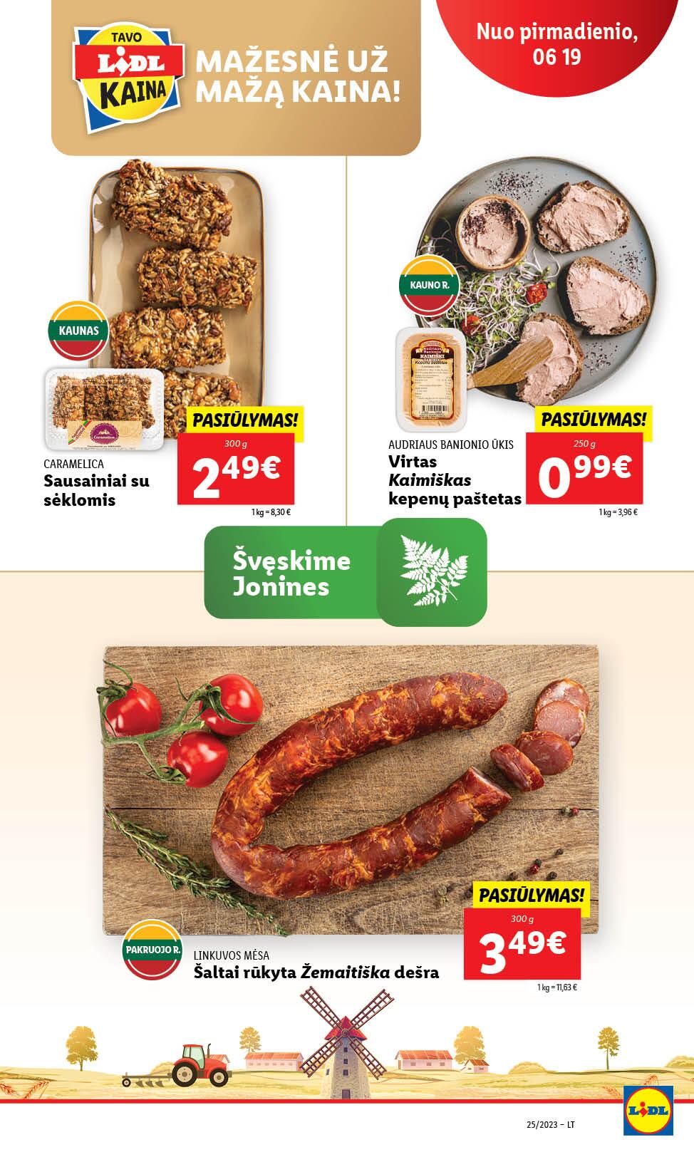 Naujausias LIDL kaininis katalogas 2023.06.19 - 2023.06.25