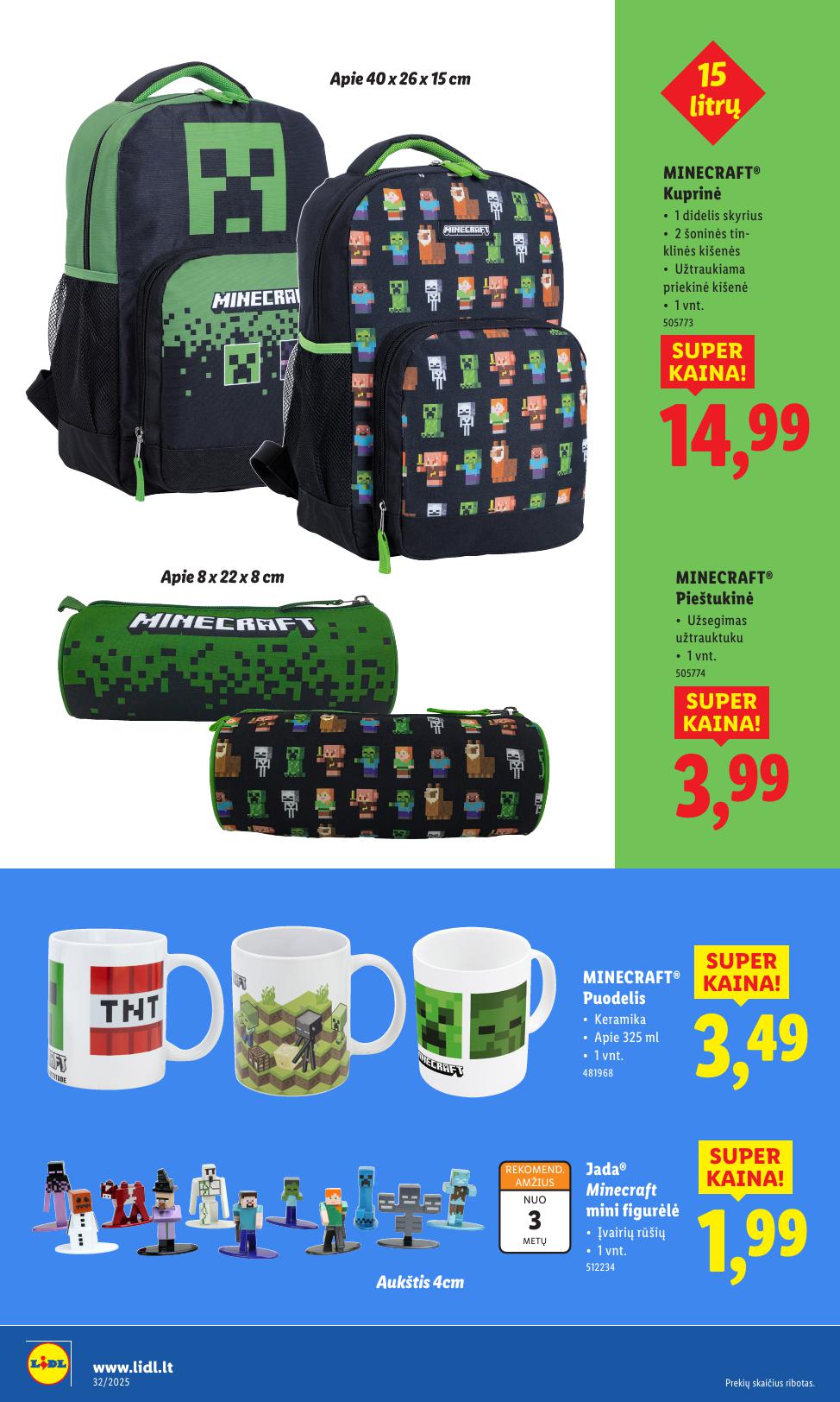 LIDL ne maisto prekių leidinys 2025.08.04 - 2025.08.10