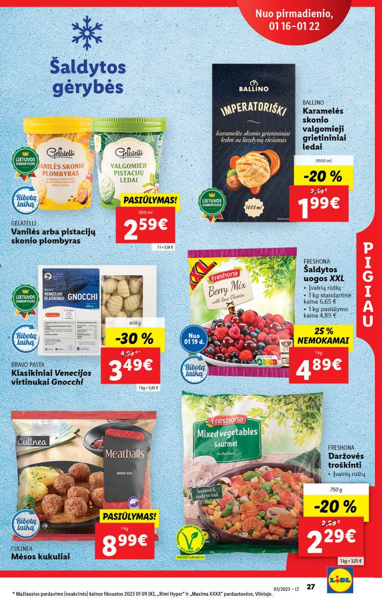 Naujausias LIDL kaininis katalogas 2023.01.16 - 2023.01.22