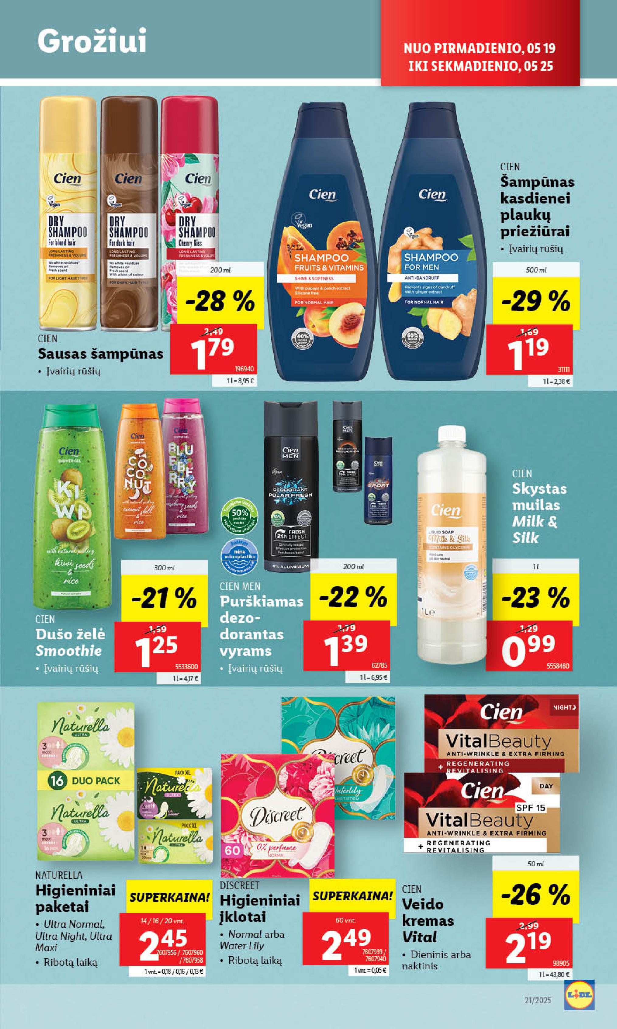 Naujausias LIDL kaininis katalogas 2025.05.19 - 2025.05.25