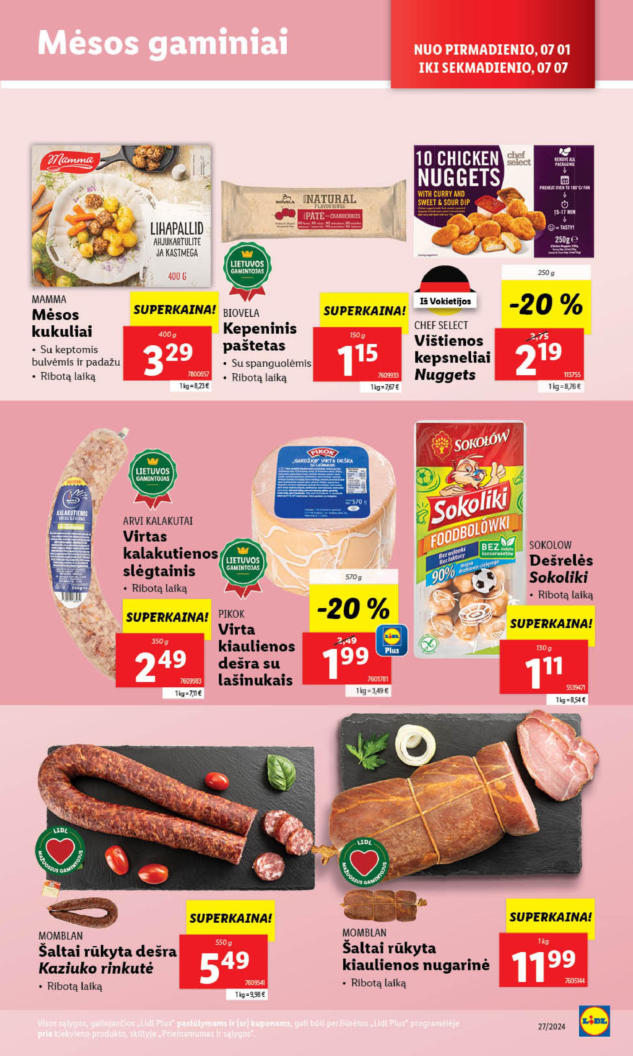 Naujausias LIDL kaininis katalogas 2024.07.01 - 2024.07.07