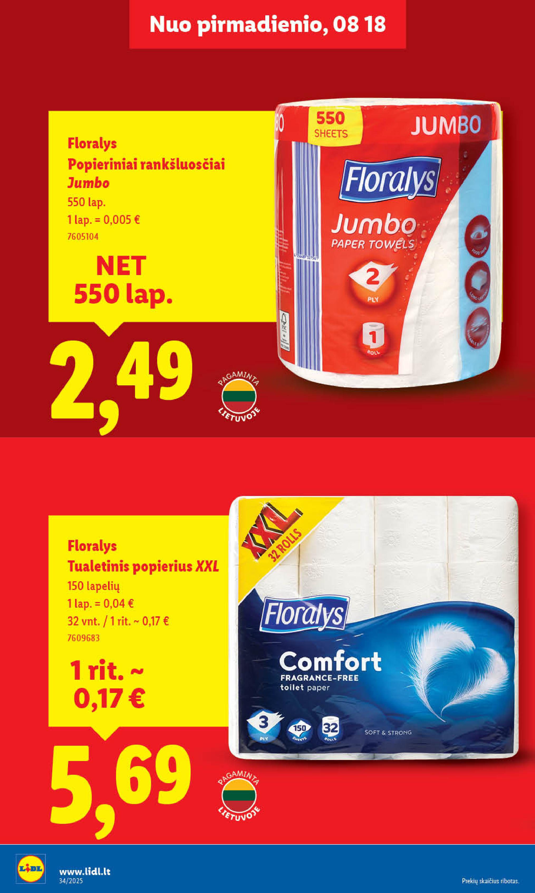Naujausias LIDL kaininis katalogas 2025.08.18 - 2025.08.24