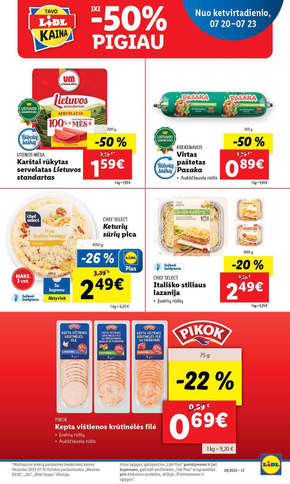 Naujausias LIDL kaininis katalogas 2023.07.17 - 2023.07.23