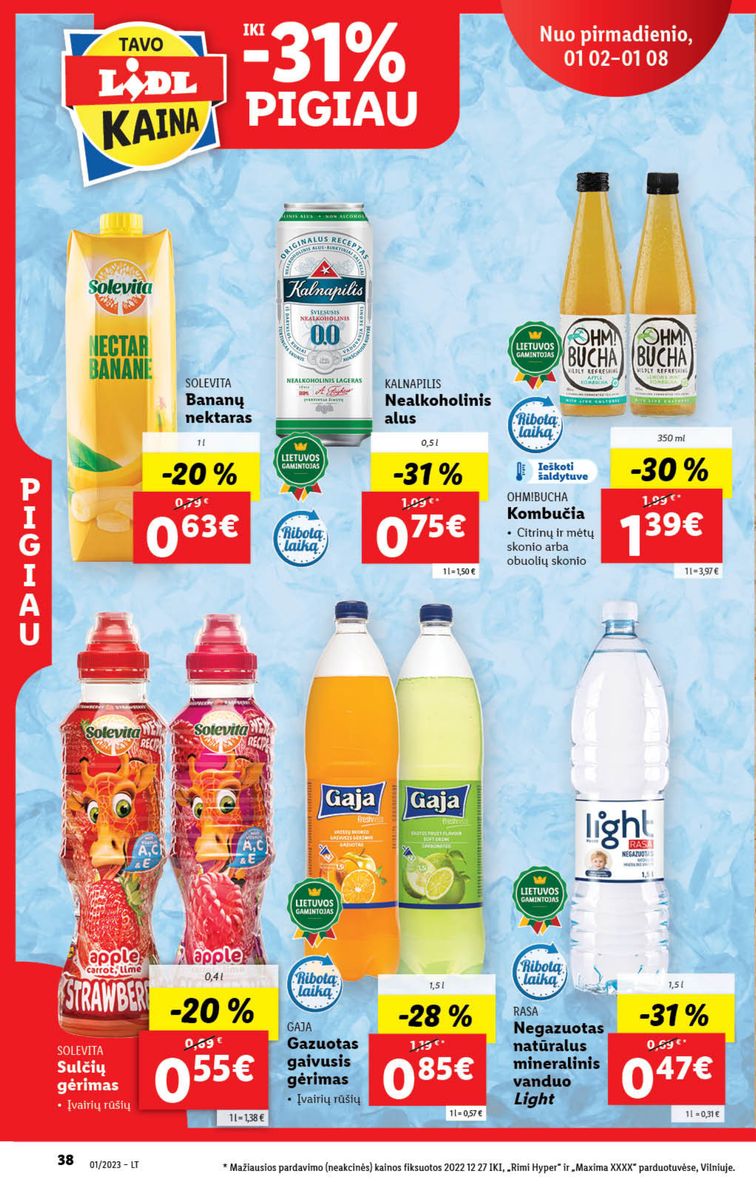 Naujausias LIDL kaininis katalogas 2023.01.02 - 2023.01.08