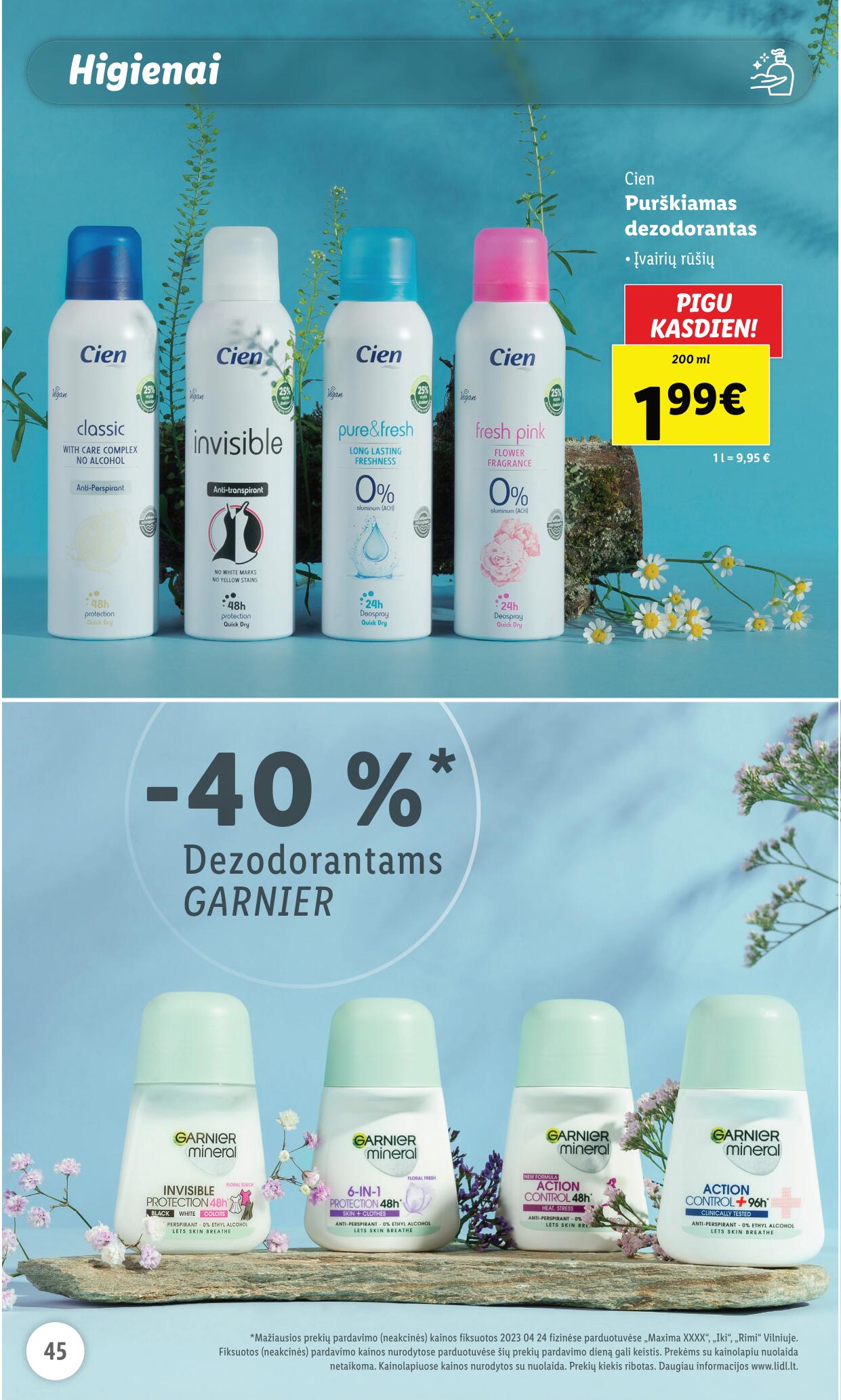 LIDL prekių katalogas "Grožio festivalis" galioja nuo 2023.05.01