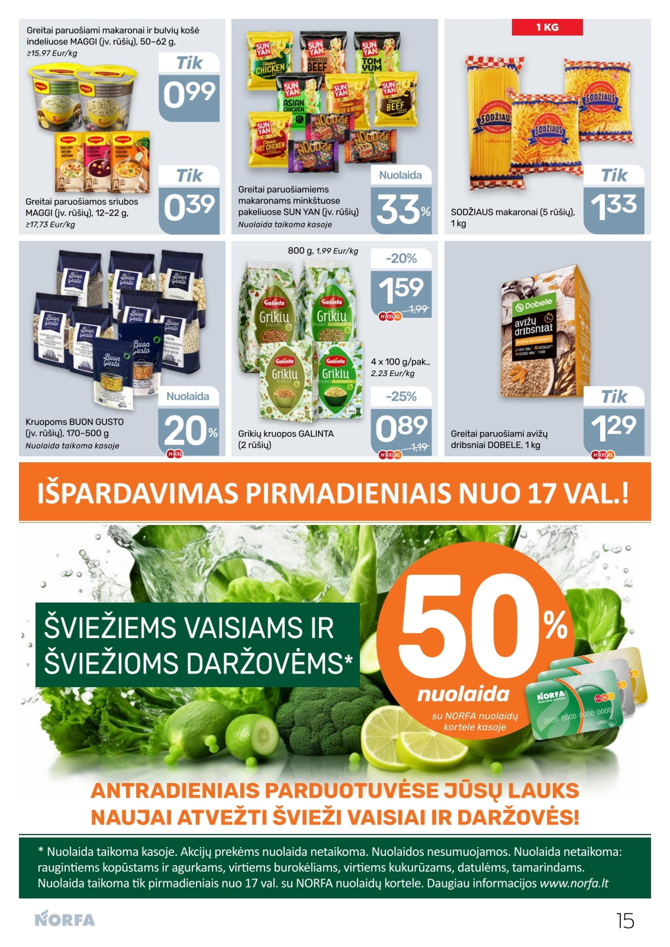 Naujausias NORFA kaininis katalogas 2026.04.30 - 2026.05.13