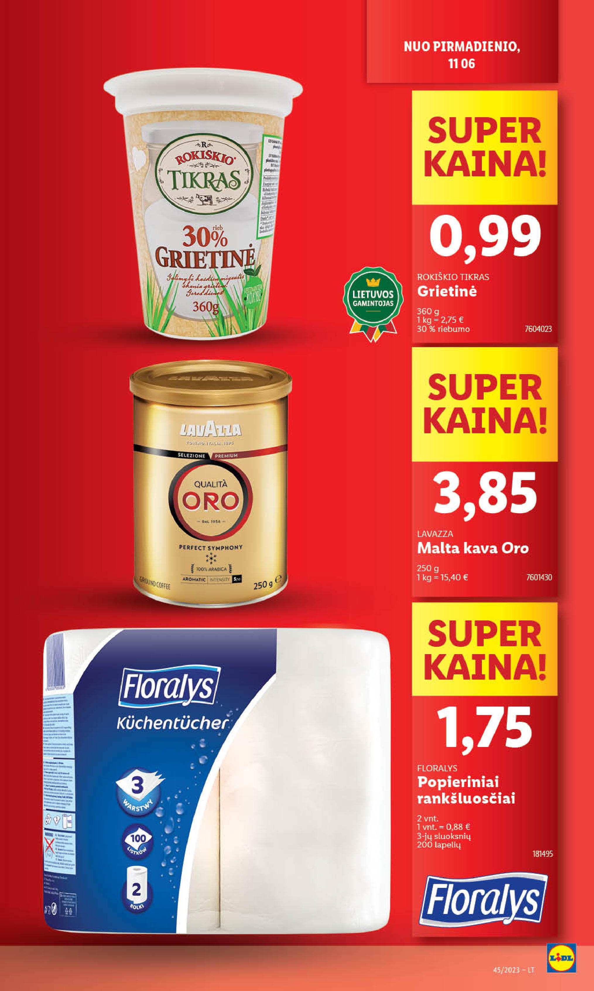 Naujausias LIDL kaininis katalogas 2023.11.06 - 2023.11.12