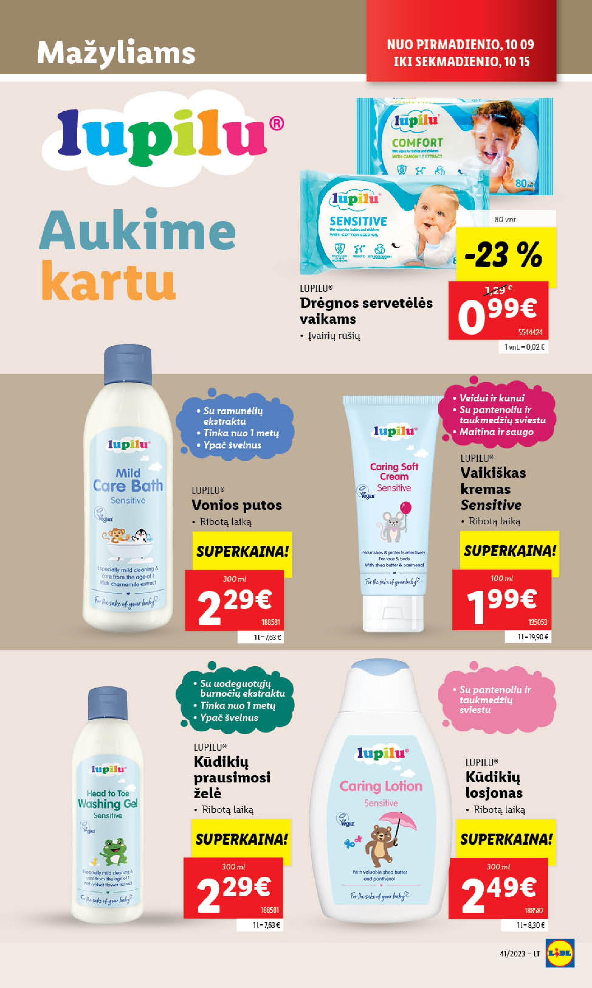 Naujausias LIDL kaininis katalogas 2023.10.09 - 2023.10.15