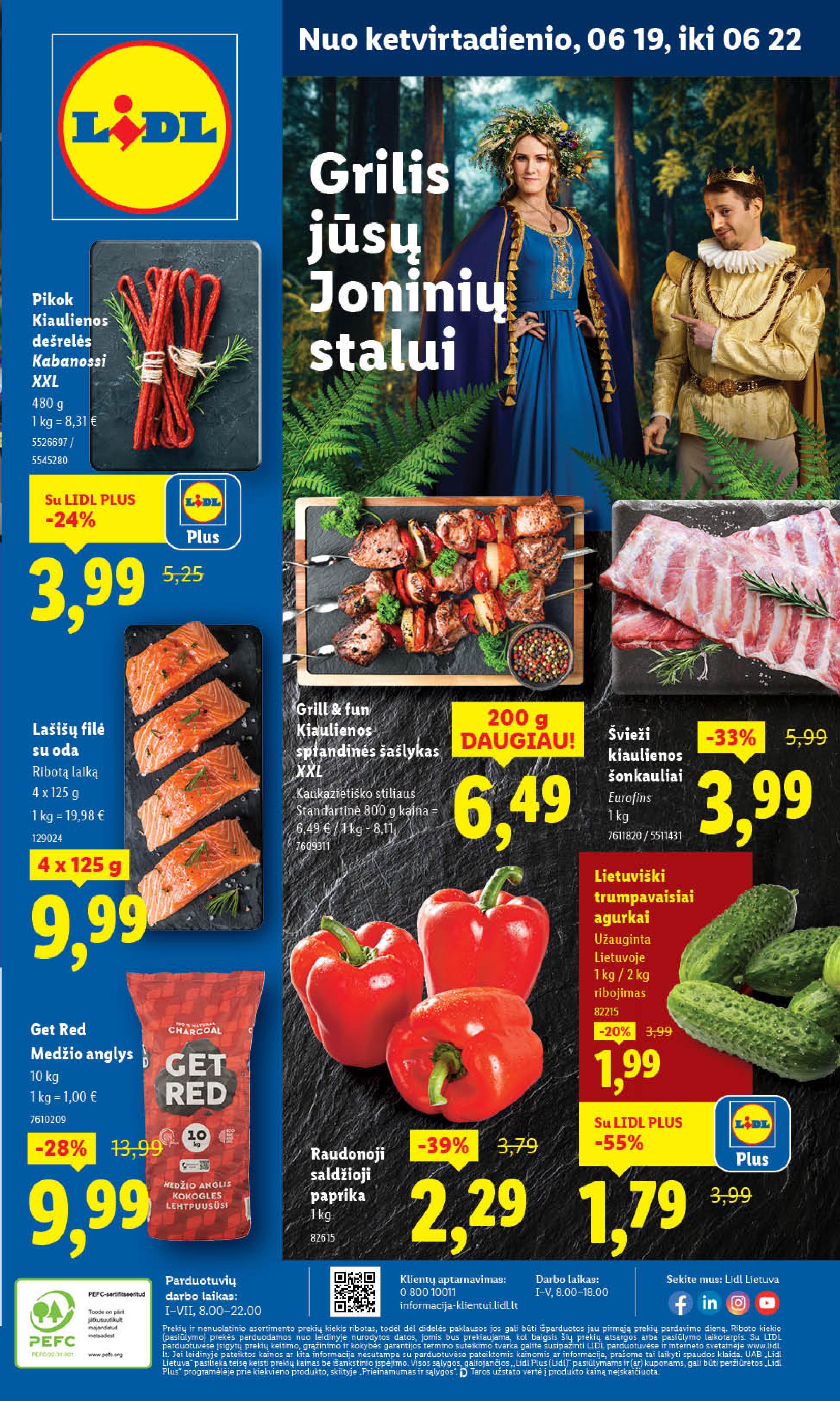 LIDL akcijų ir nuolaidų leidinys 2025.06.16 - 2025.06.22