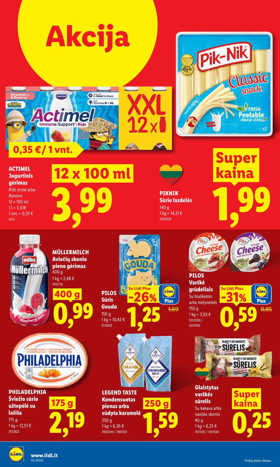 Naujausias LIDL kaininis katalogas 2026.08.24 - 2026.08.30
