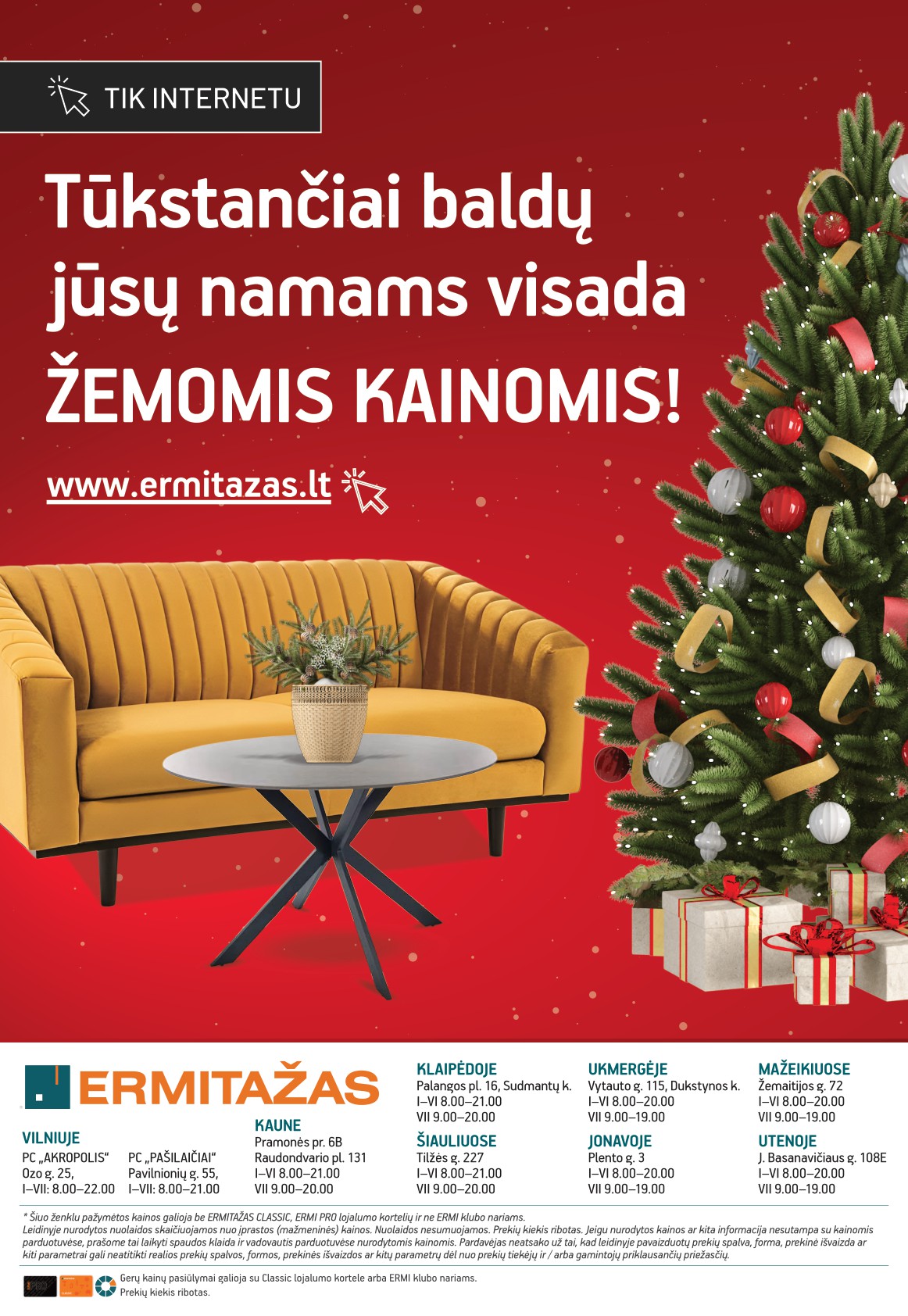 ERMITAZAS Kalėdinis katalogas "Kalėdoms leisk sau viską" 2023.11.08 iki 2023.12.19