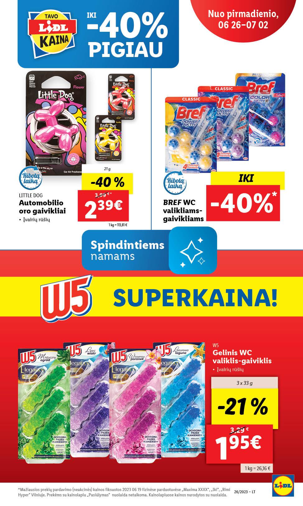 Naujausias LIDL kaininis katalogas 2023.06.26 - 2023.07.02