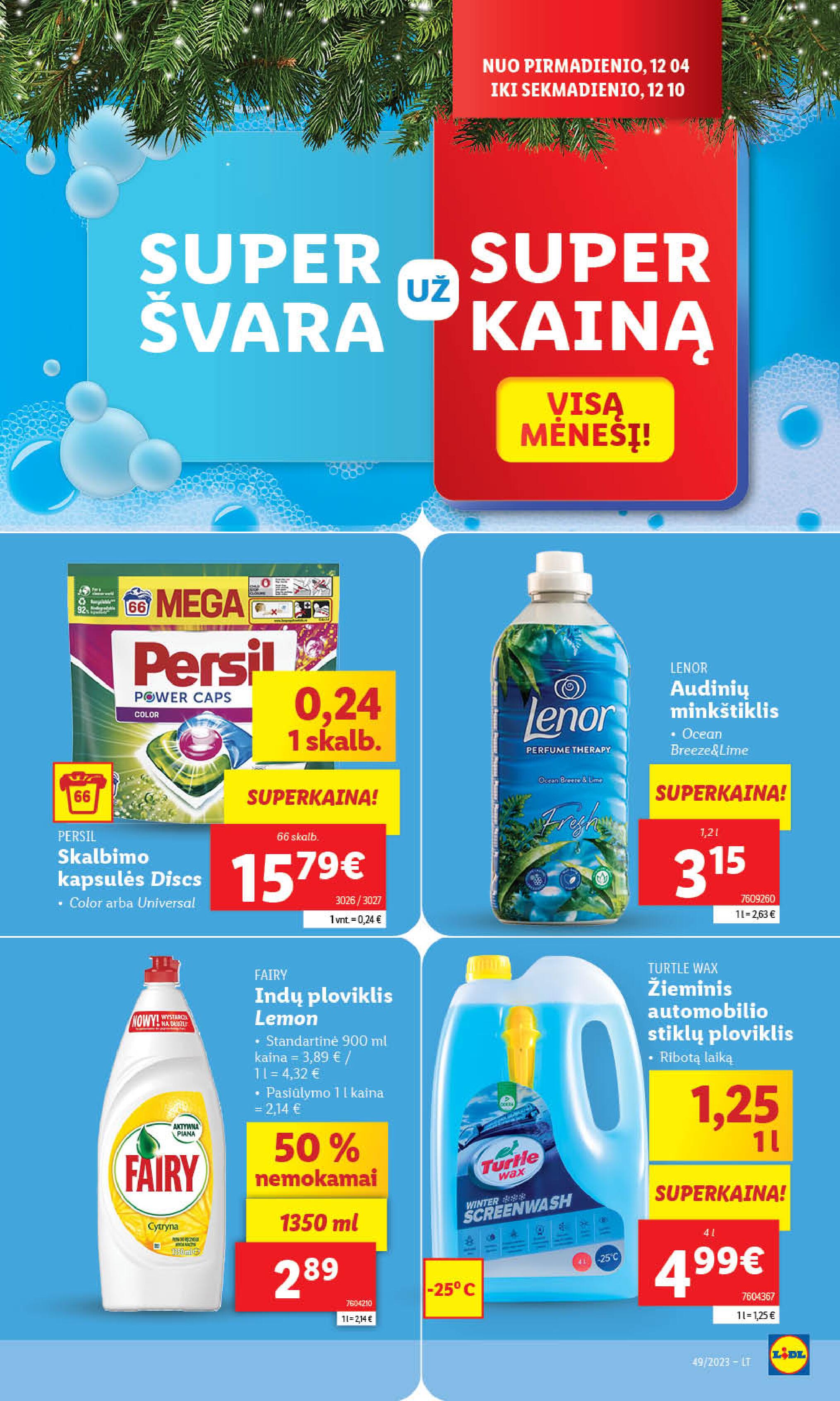 Naujausias LIDL kaininis katalogas 2023.12.04 - 2023.12.10
